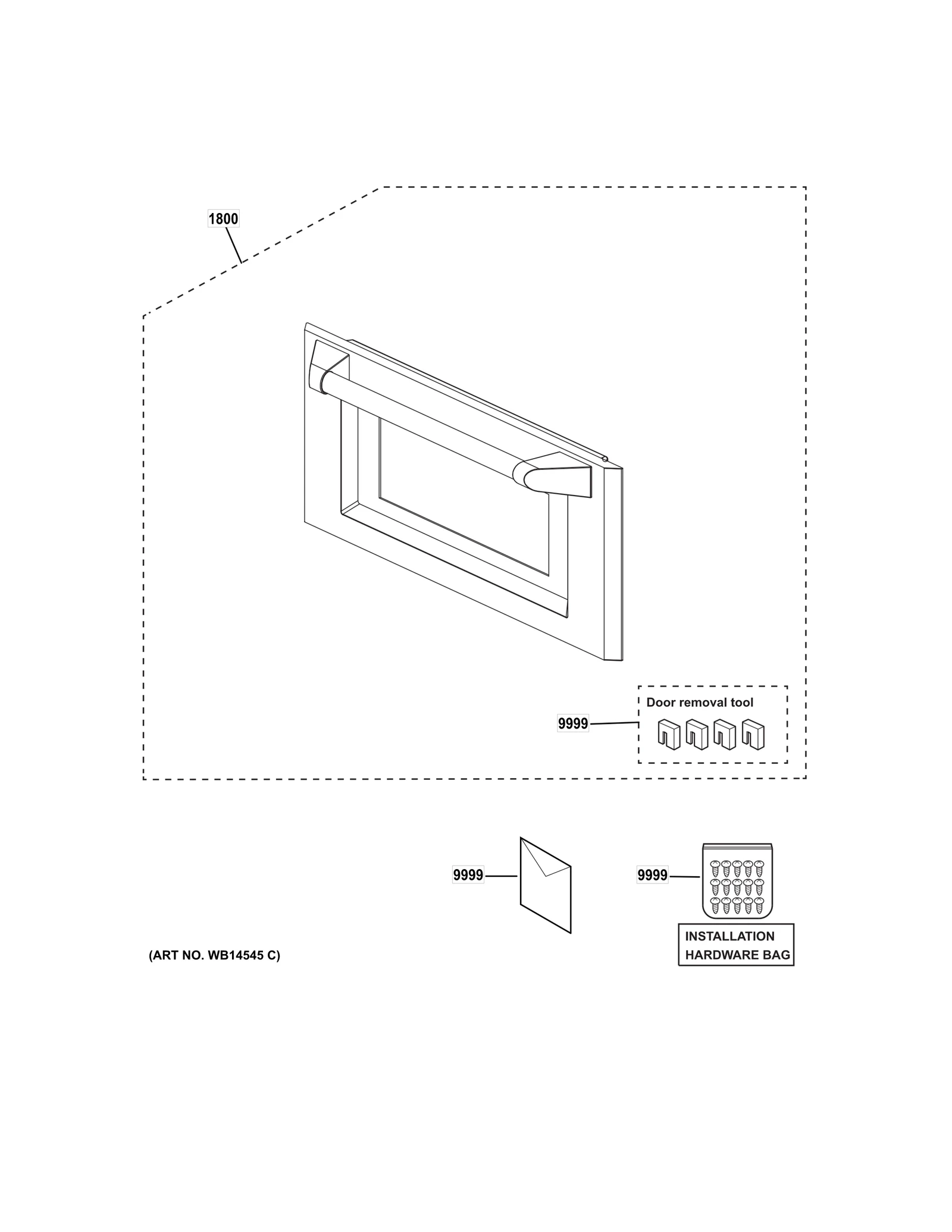 Door Assembly with 4 Door Tool