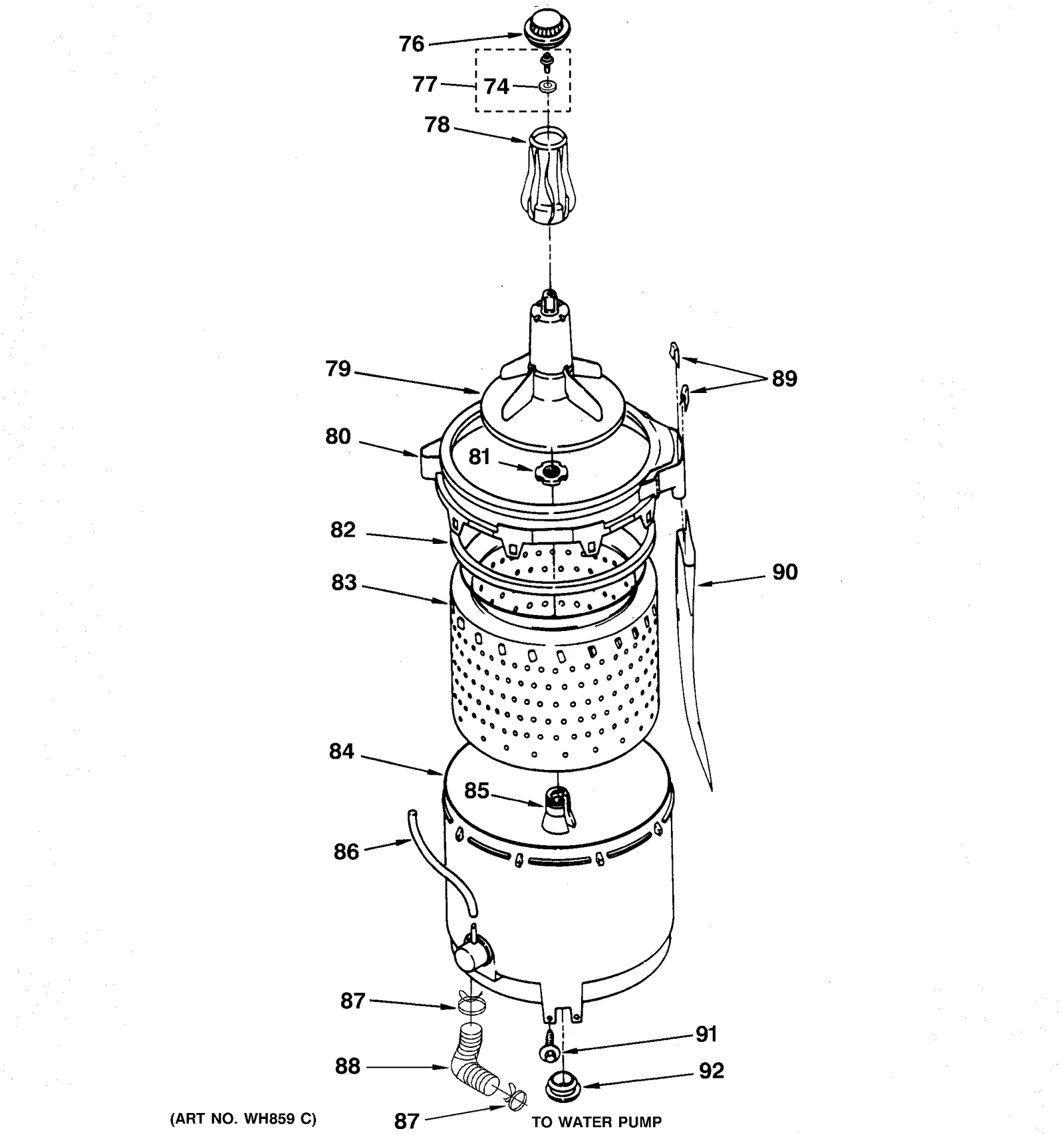 Tub Pump Hose