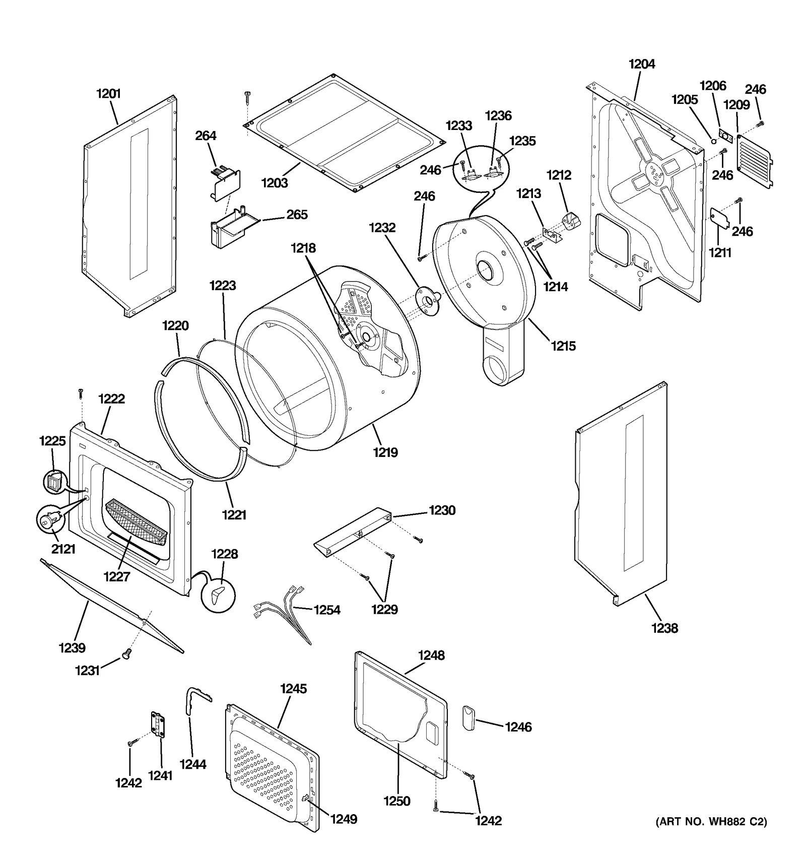 Gas Heater Housing