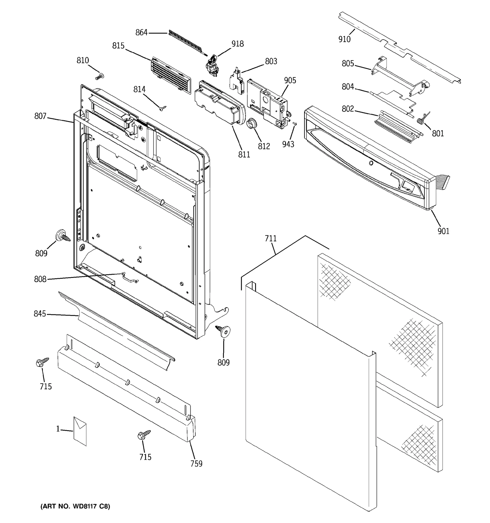 Escutcheon Flat Assembly