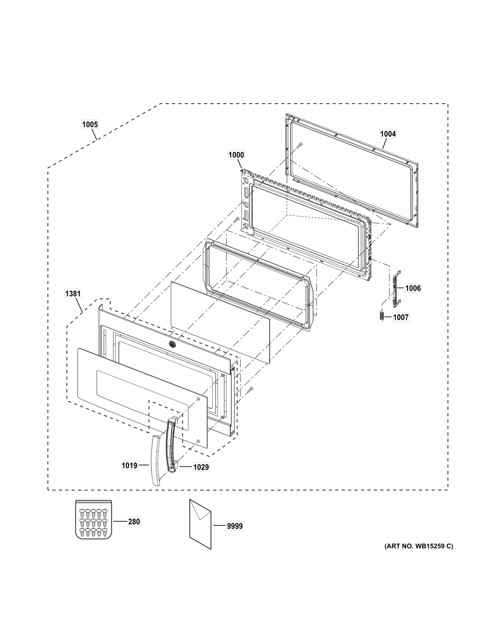 White Door Assembly