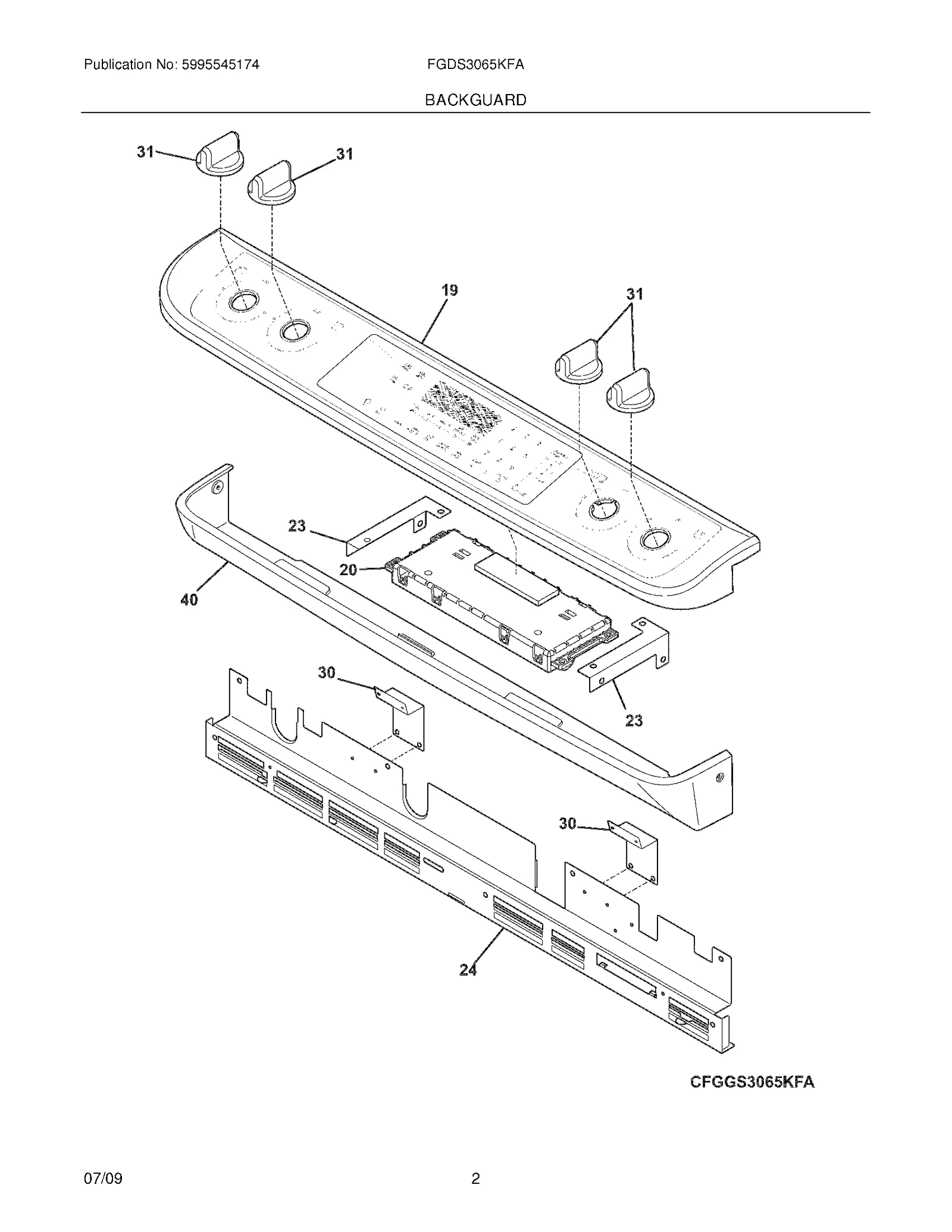 Control Panel Assembly