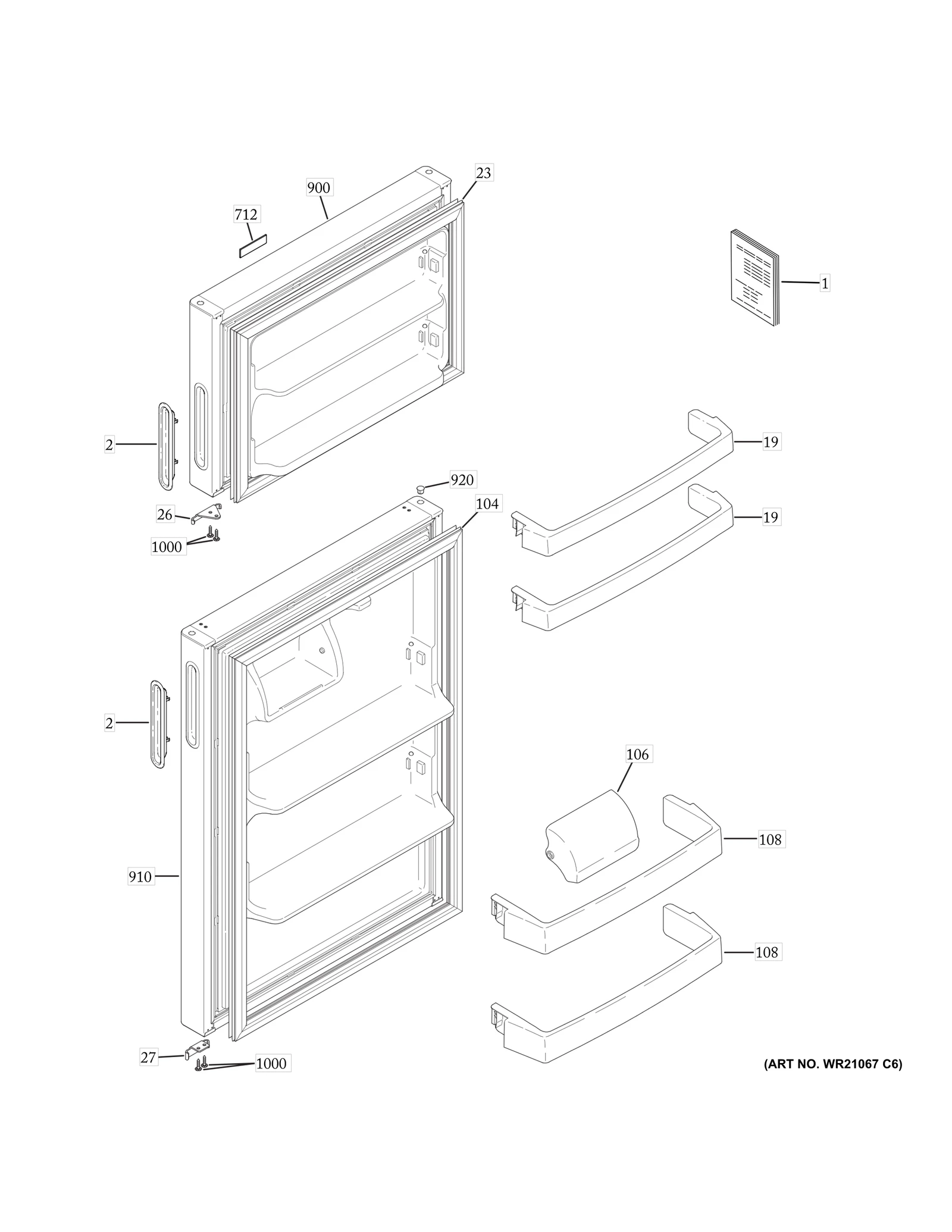 Black Fresh Food Pocket Door 1