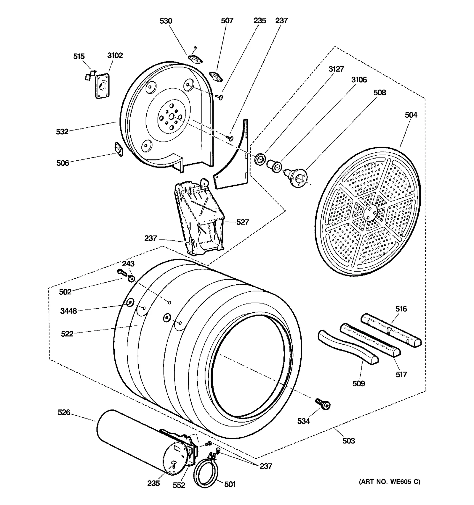 Hang Dry Baffle Assembly