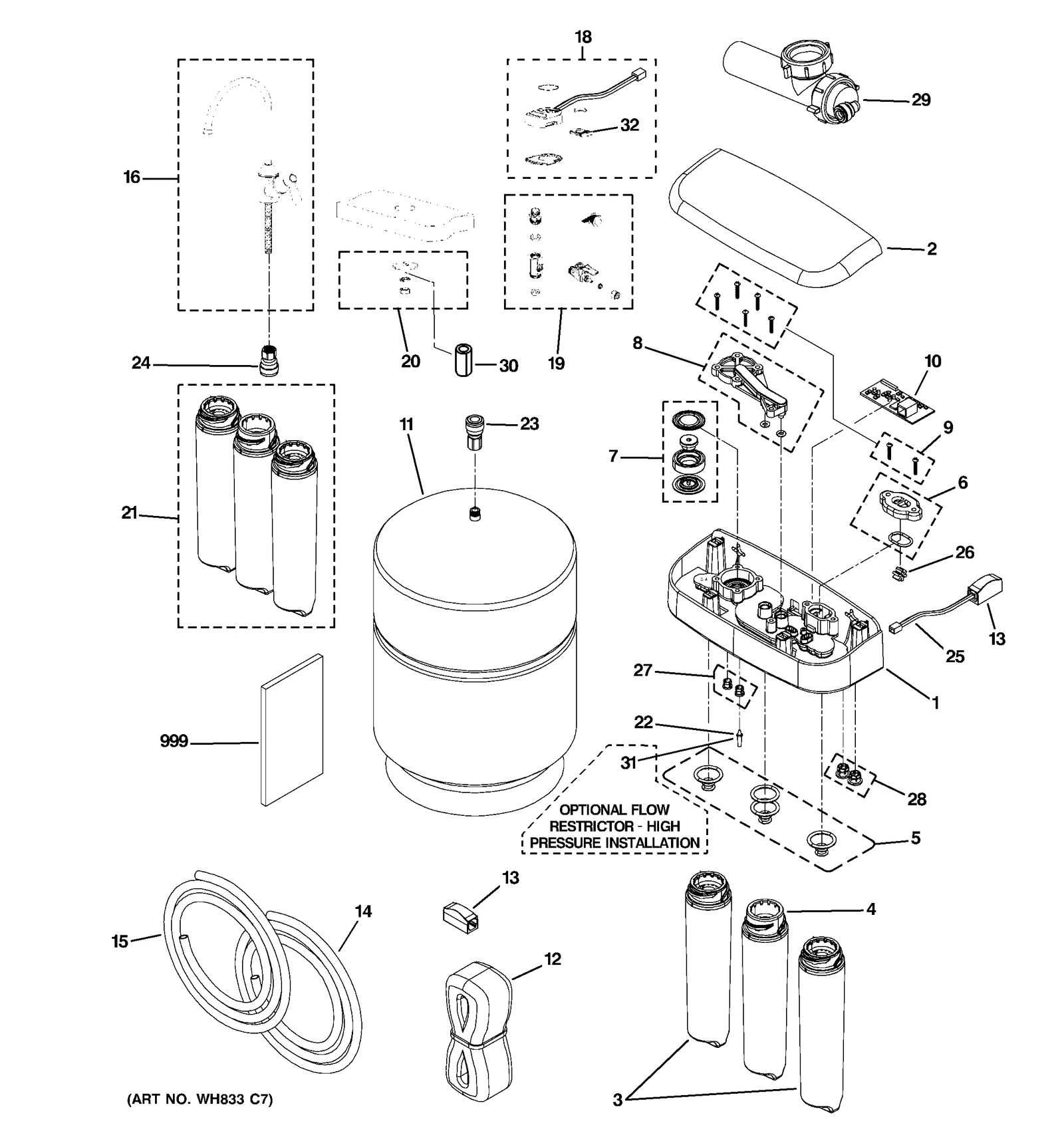 Faucet Brush Nickel Net