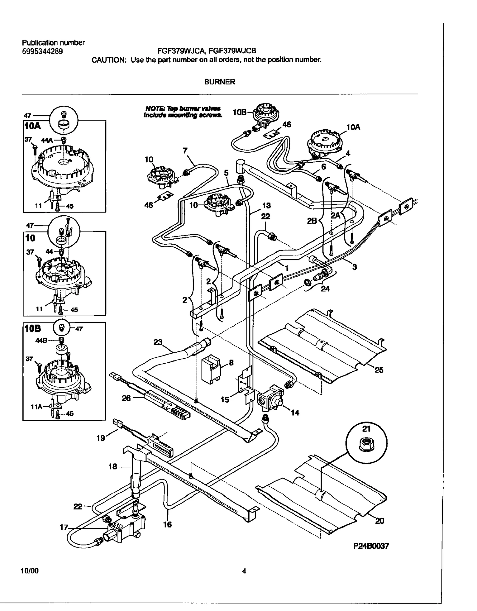 Top Burner Valve
