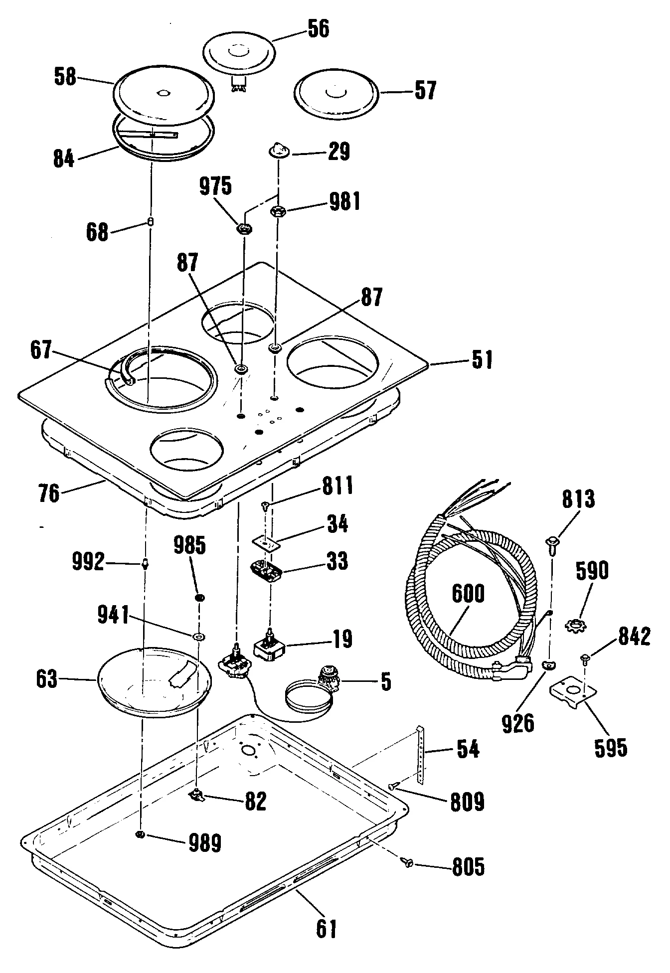 7" Hob Element