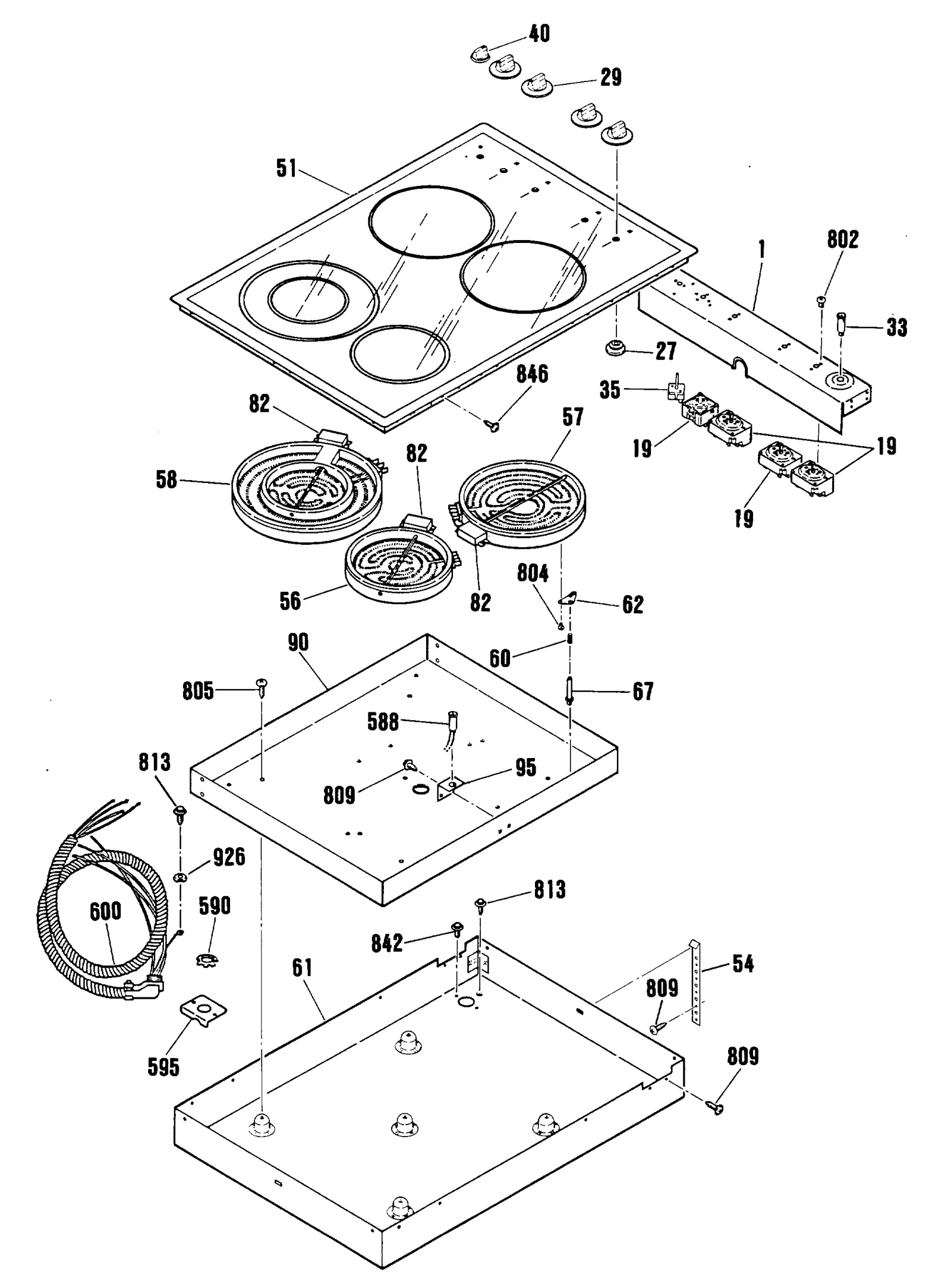 Glass Maintop Assembly