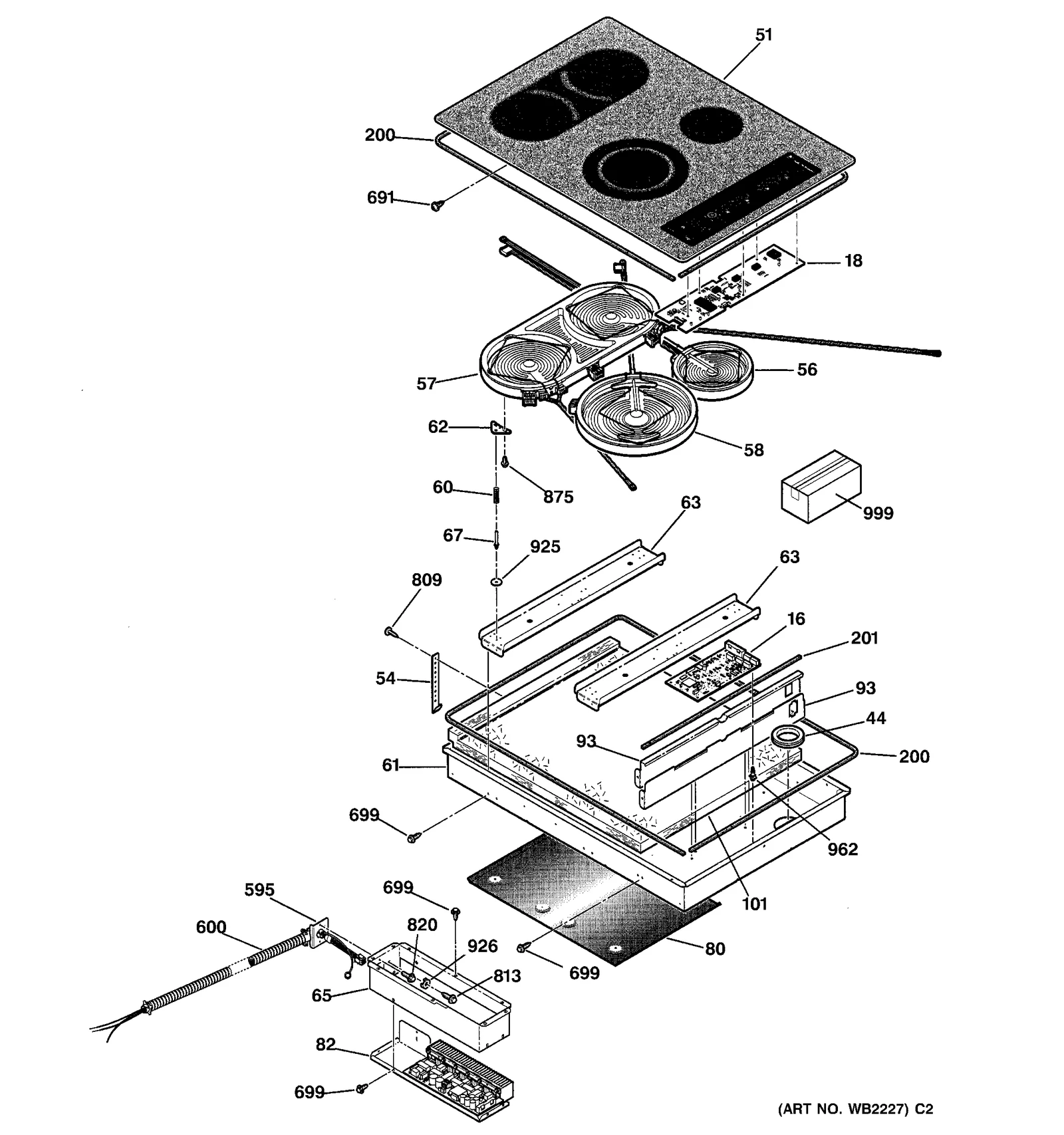 Glass Maintop Assembly