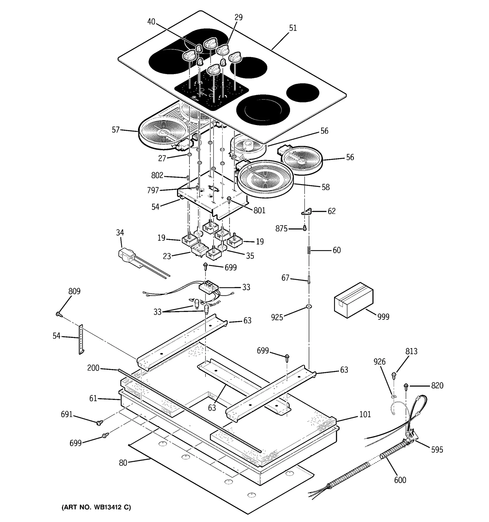 Glass Maintop Assembly