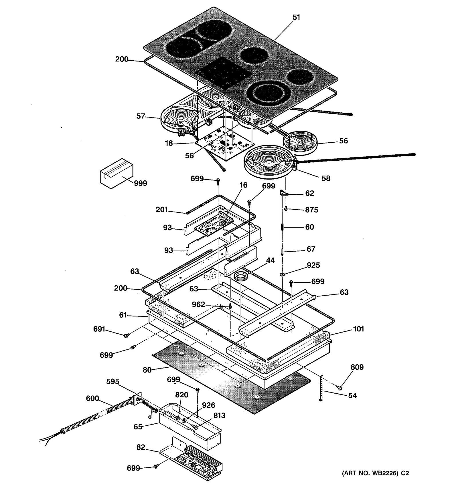Glass Maintop Assembly