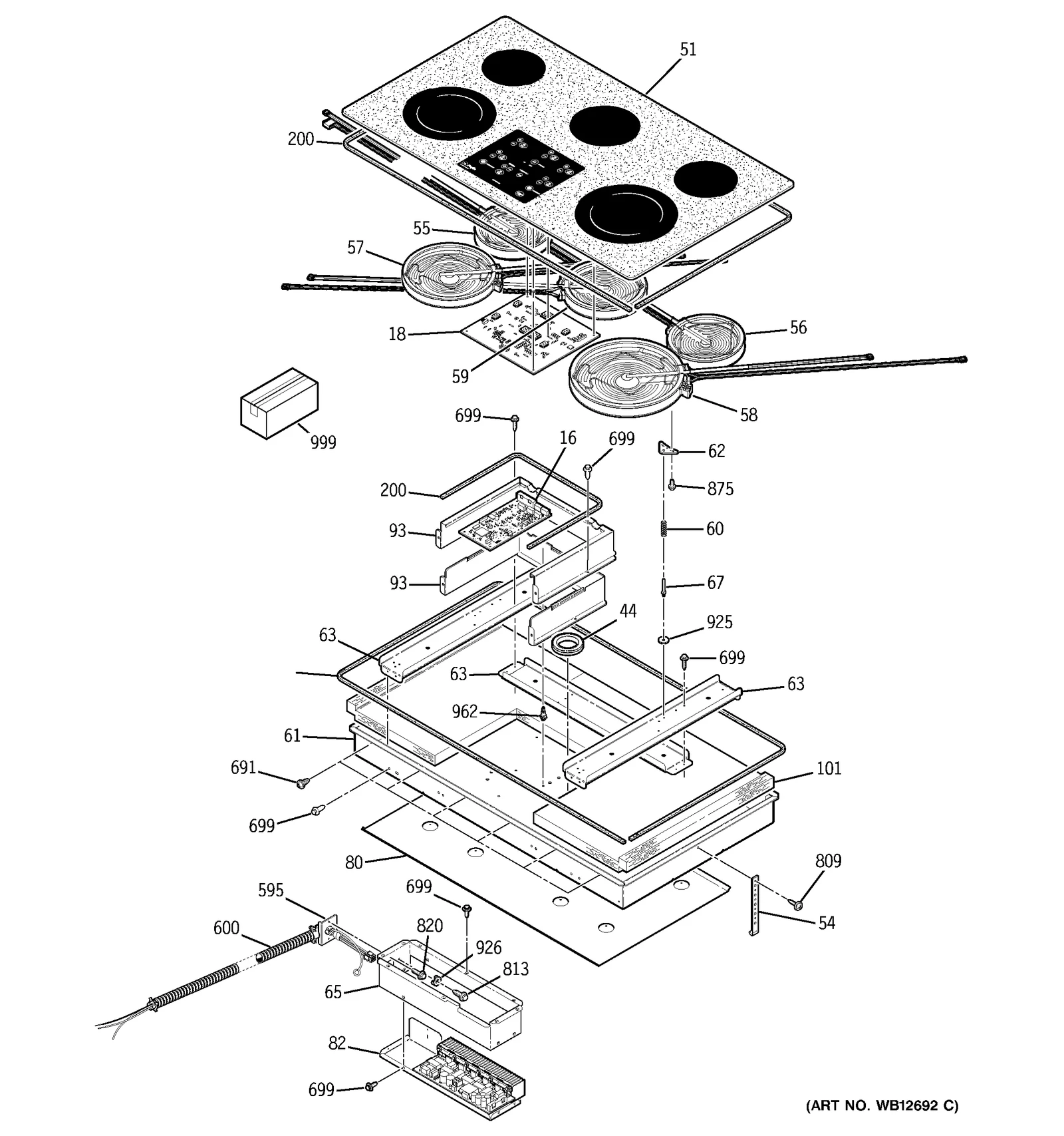 Glass Maintop Assembly