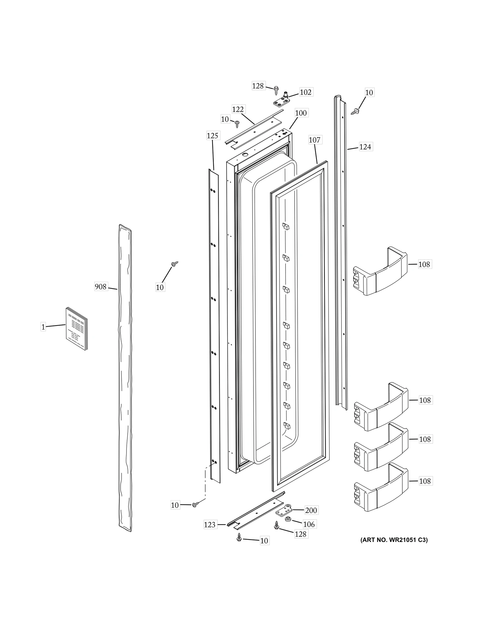 Non-Dispenser Door 42"