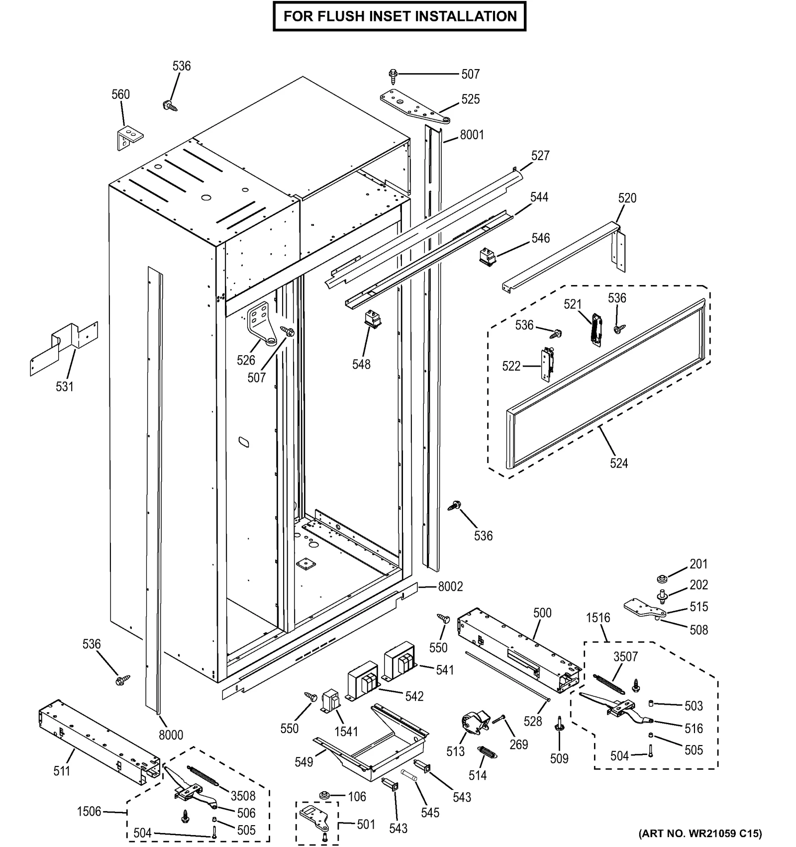 Toe Kick Assembly 42 Dispenser