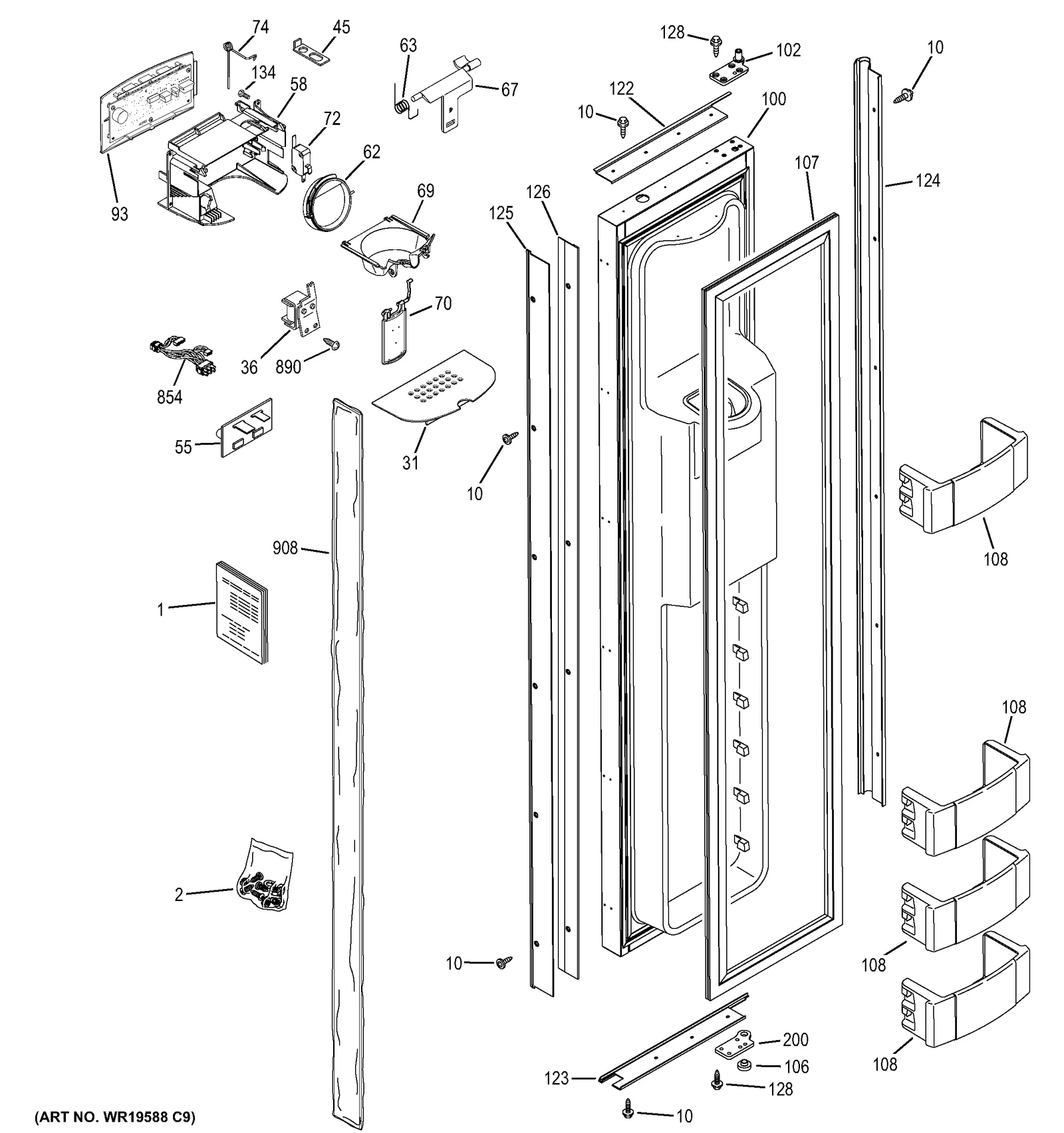SXS Door Foam Assembly