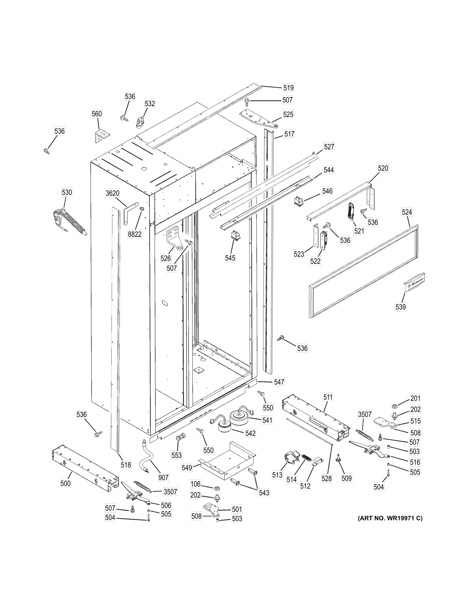 Hood Hinge Mount