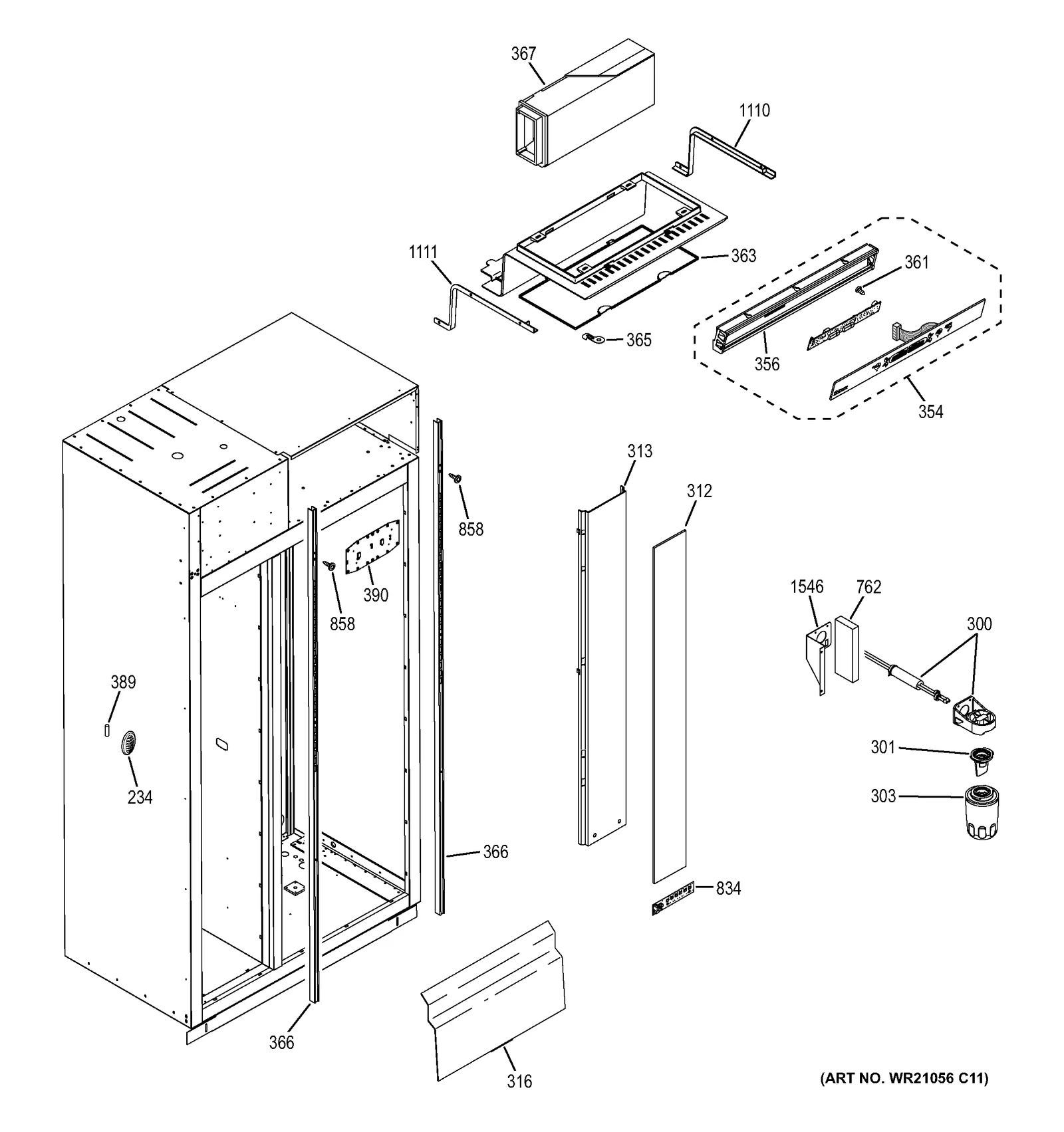 SXS 48" HMI Housing Assembly