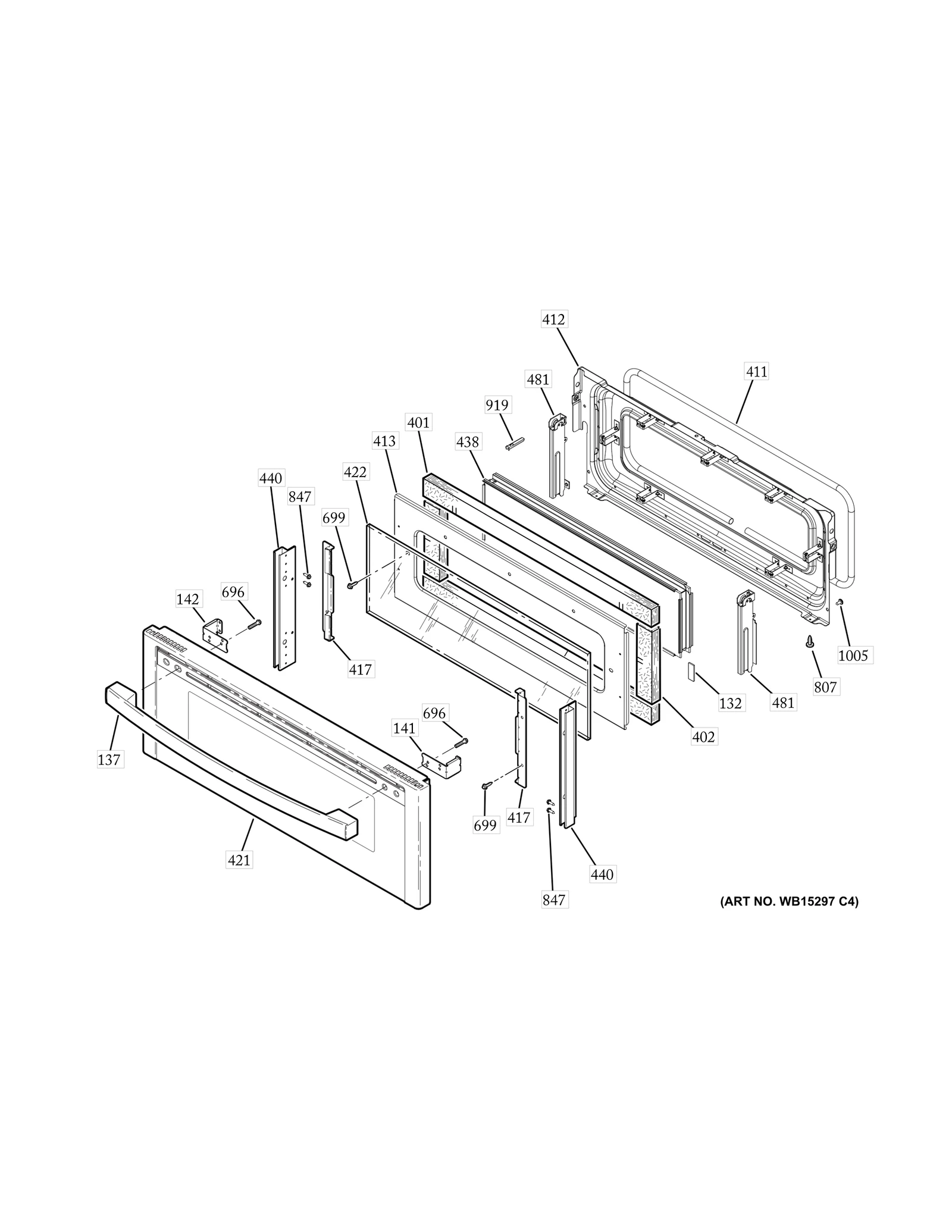 Stainless Upper Outer Door