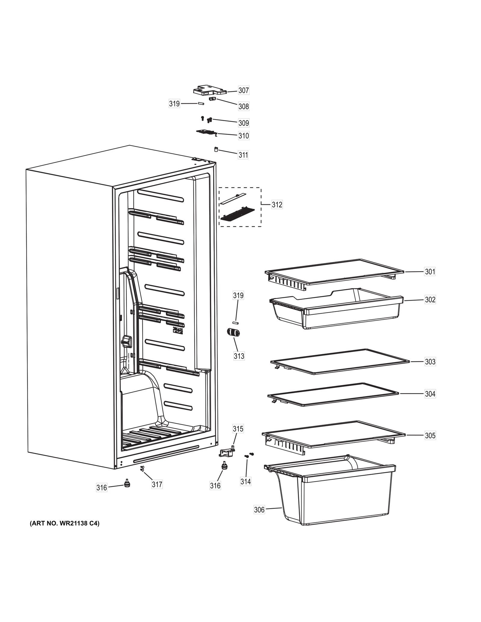 Hinged Top & Pin Assembly