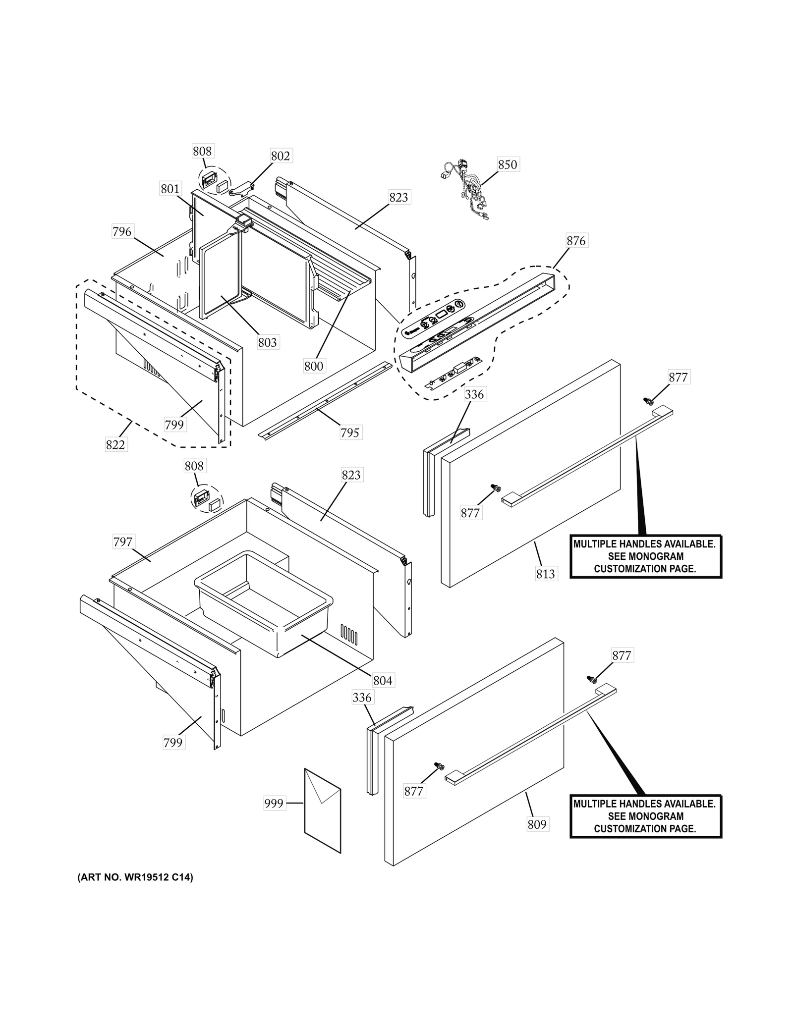 Upper Drawer Door