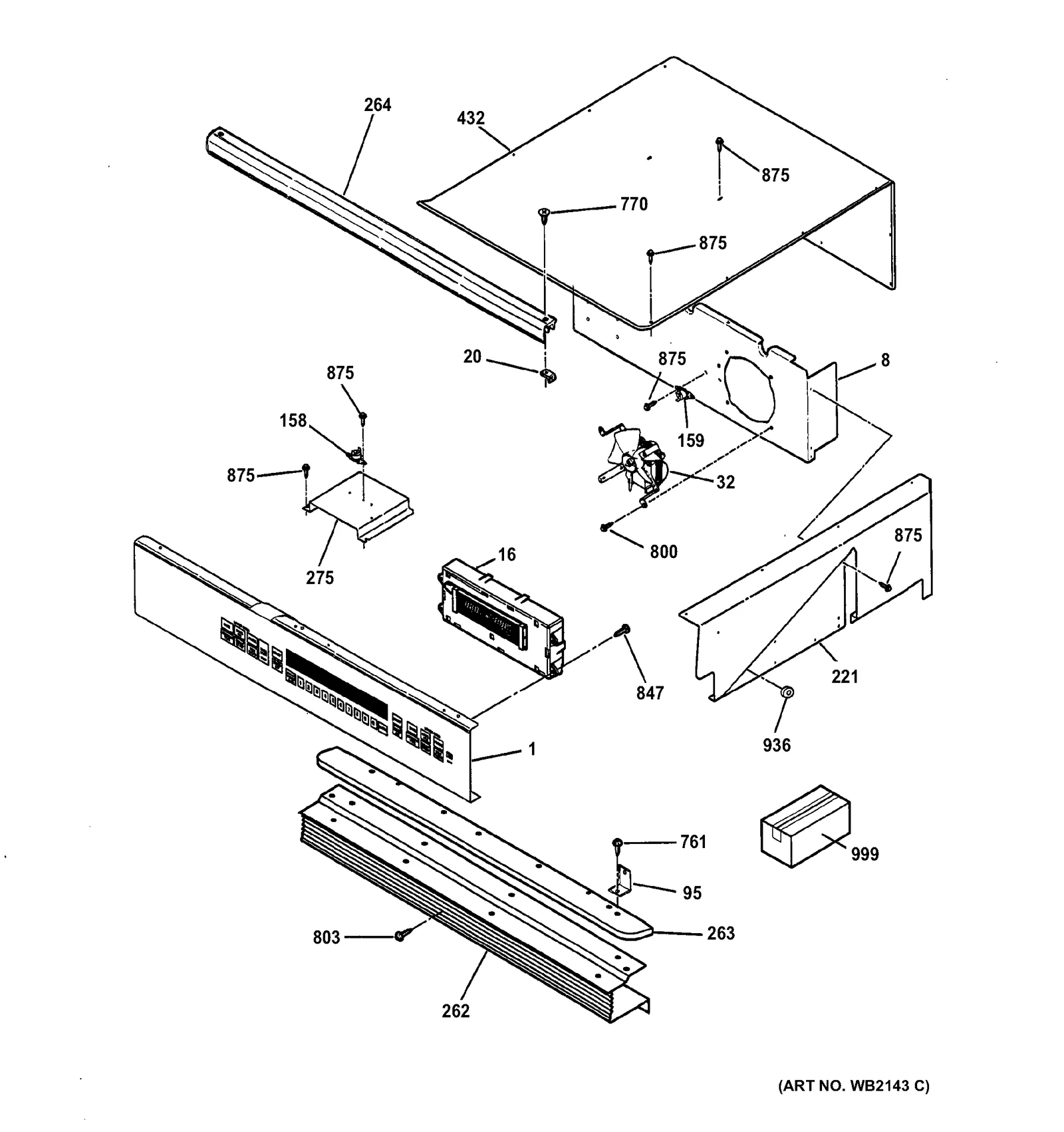 Control Panel Assembly with Keypad