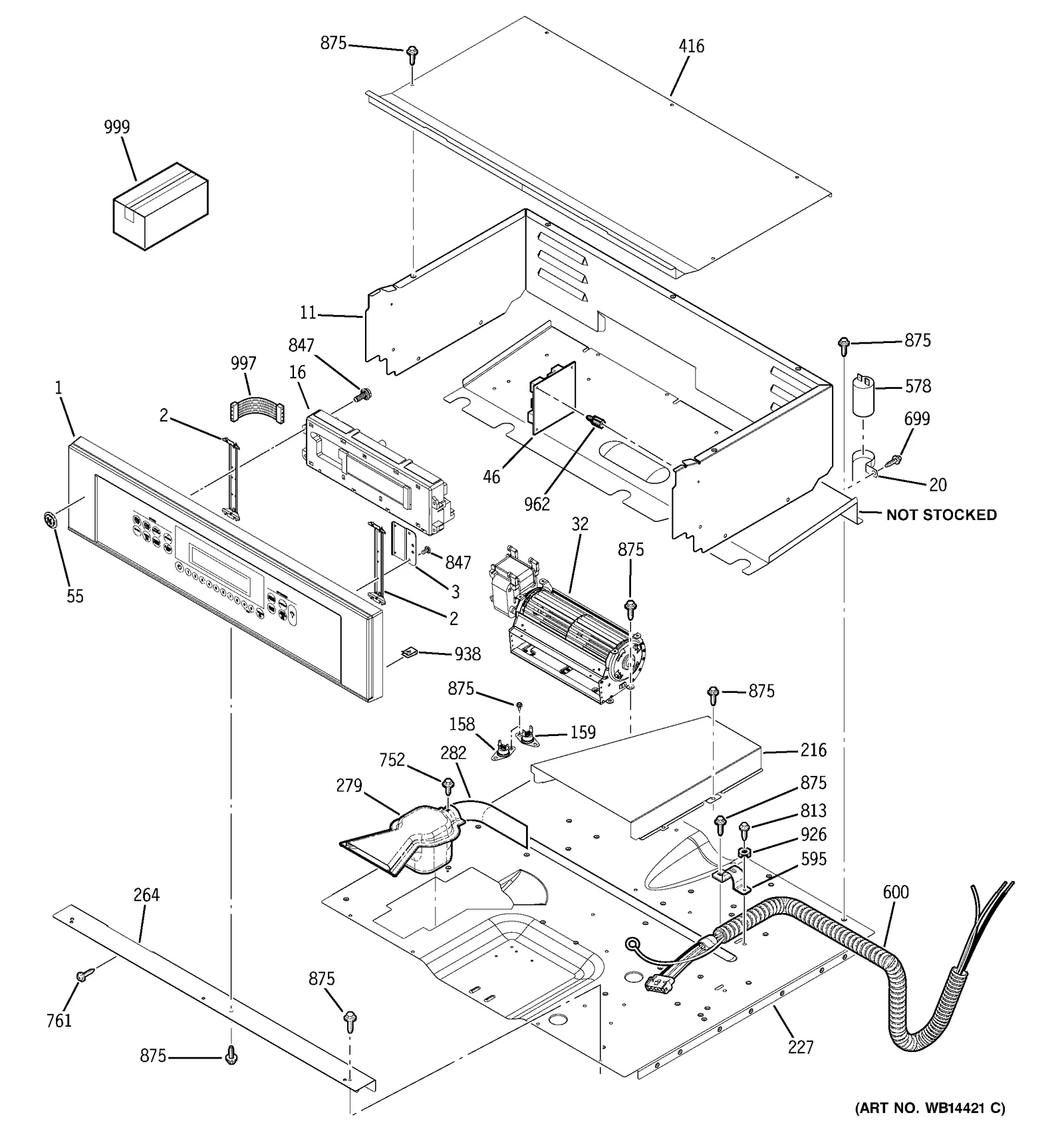 Control Panel and Tape Assembly