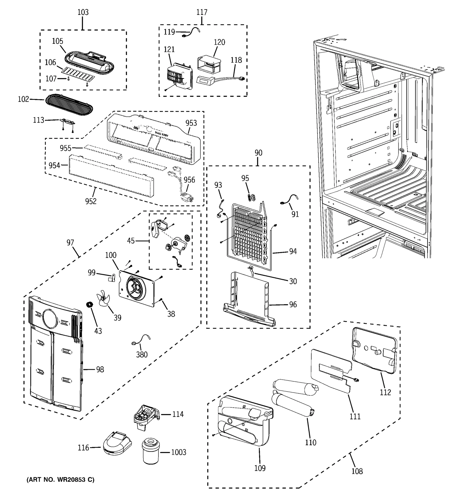 Pantry Rail Cover Assembly