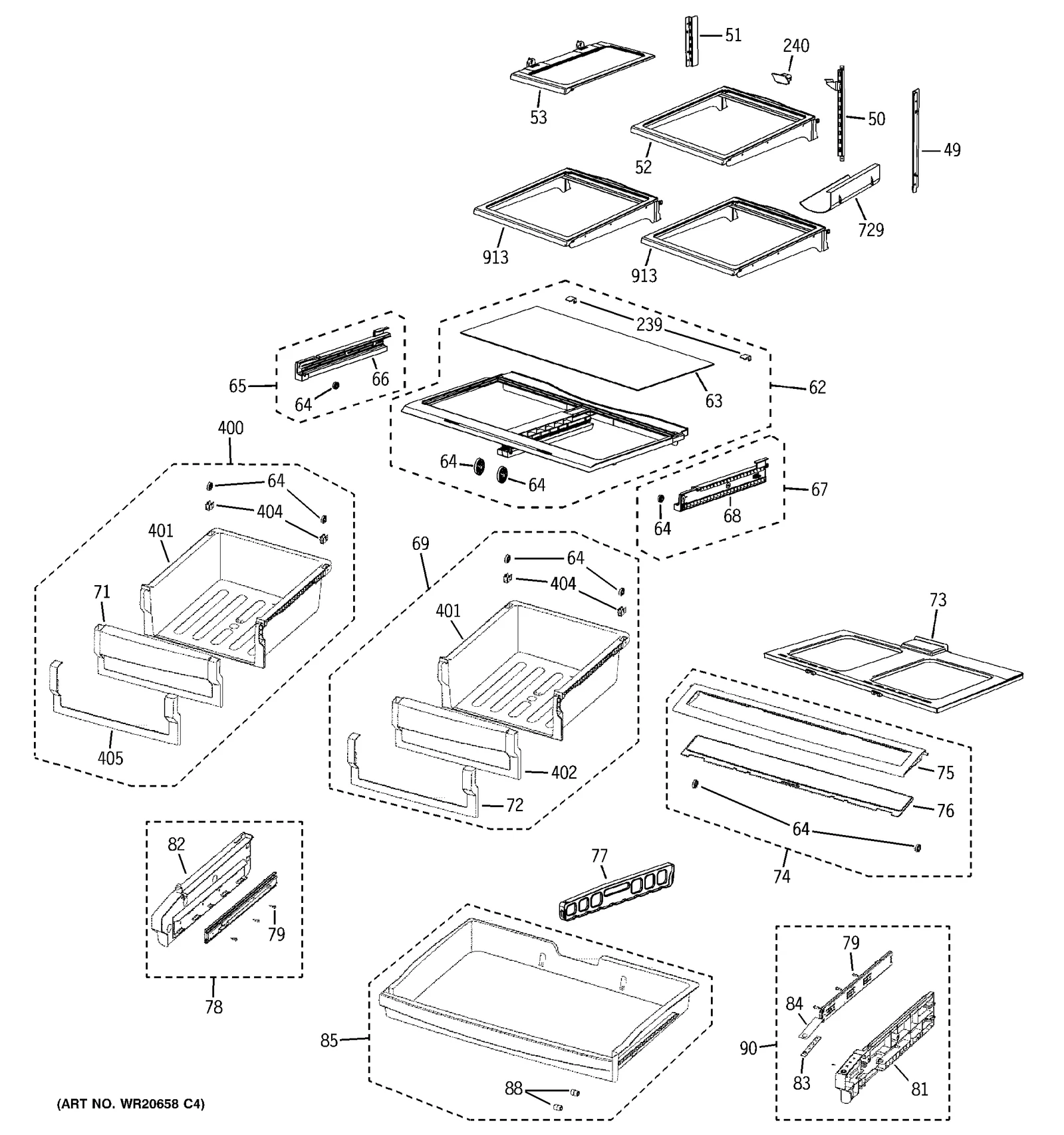 Foldable Shelf Assembly