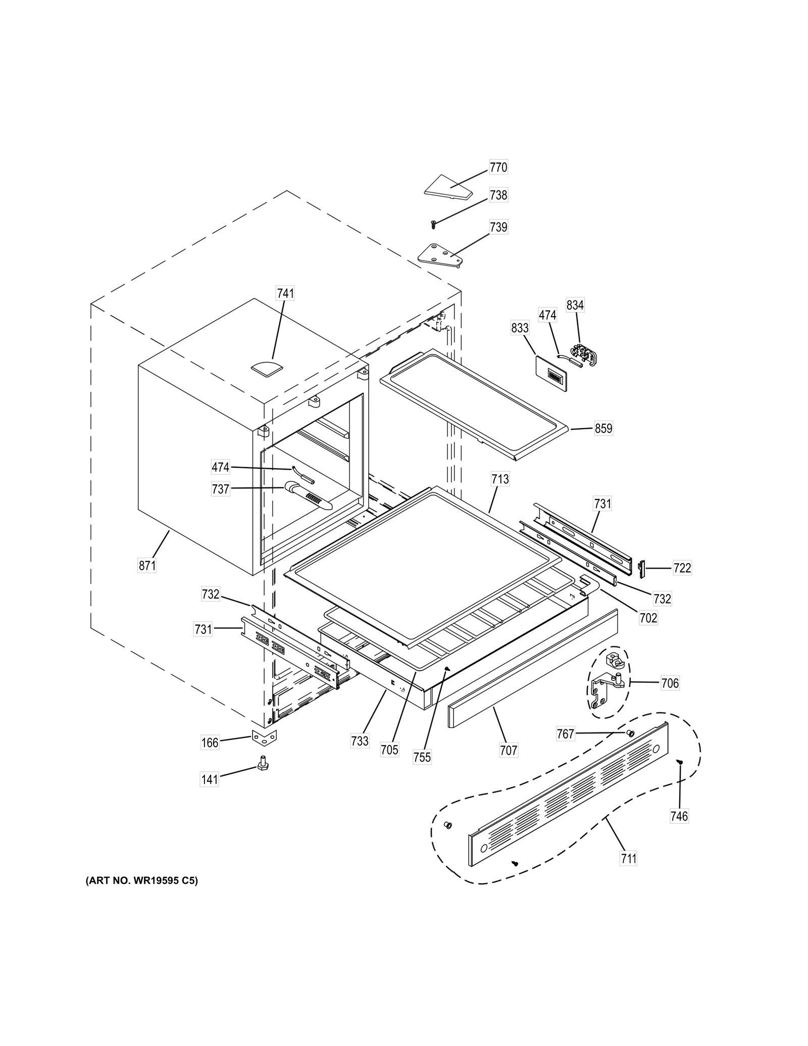 Right Hand Hinge Cover
