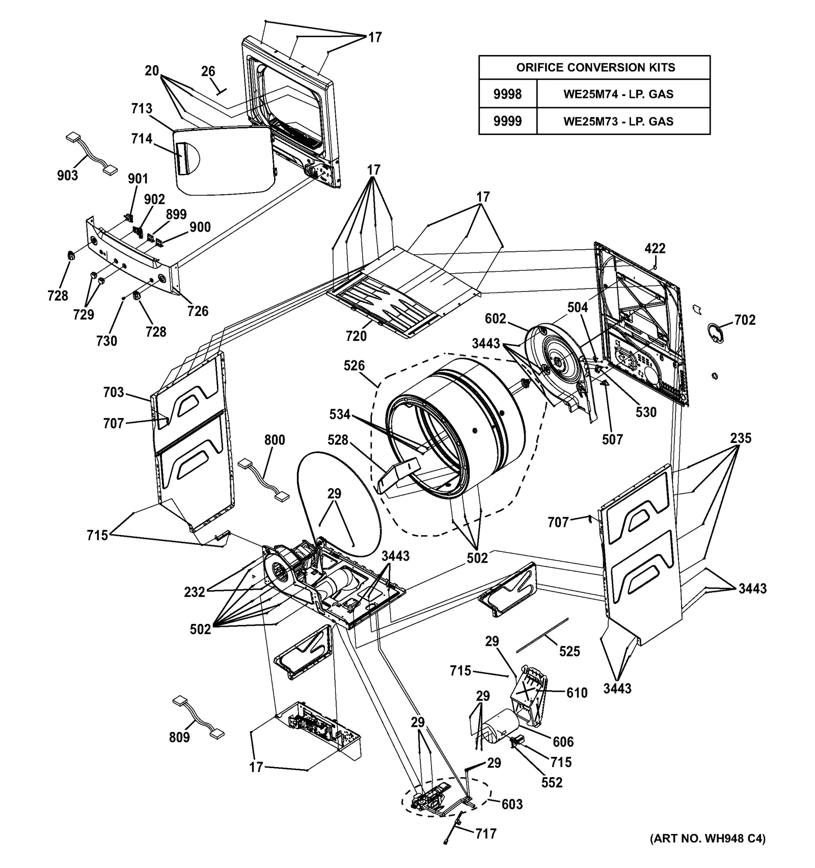 Valve and Burner Assembly 27"