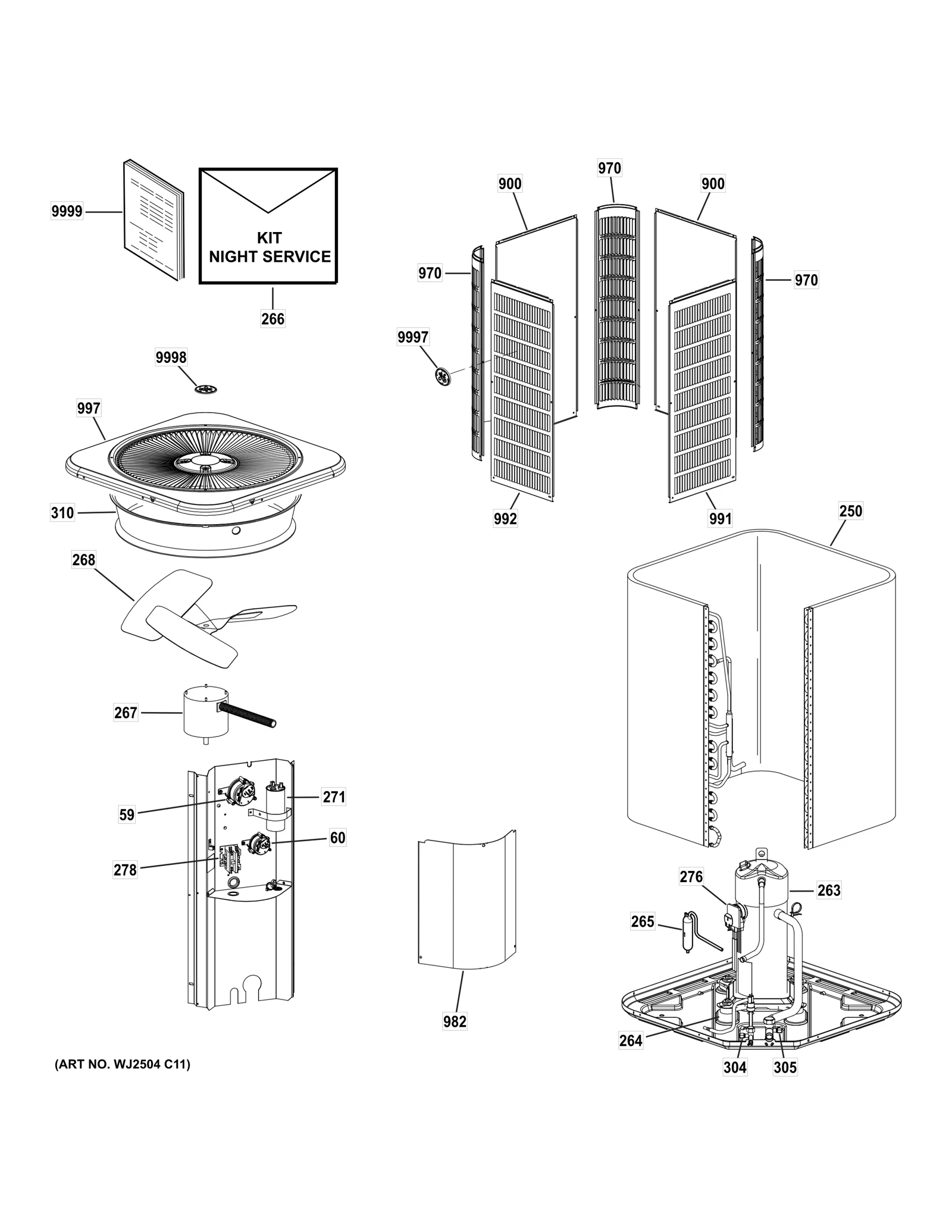 Compressor Yph014kaa (Lg)