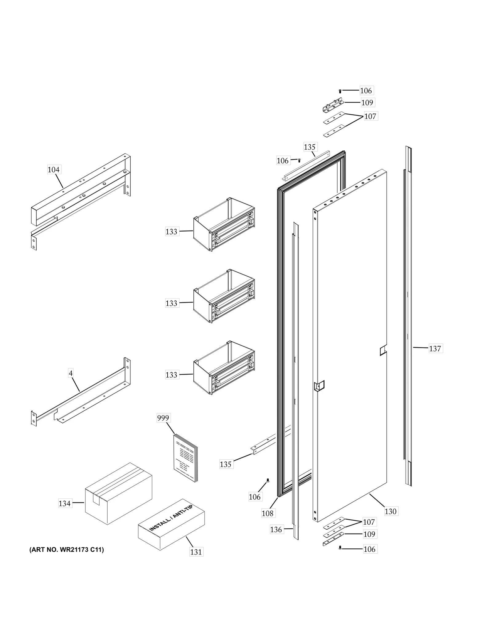 Door Bracket Cover Bottom Fz 2