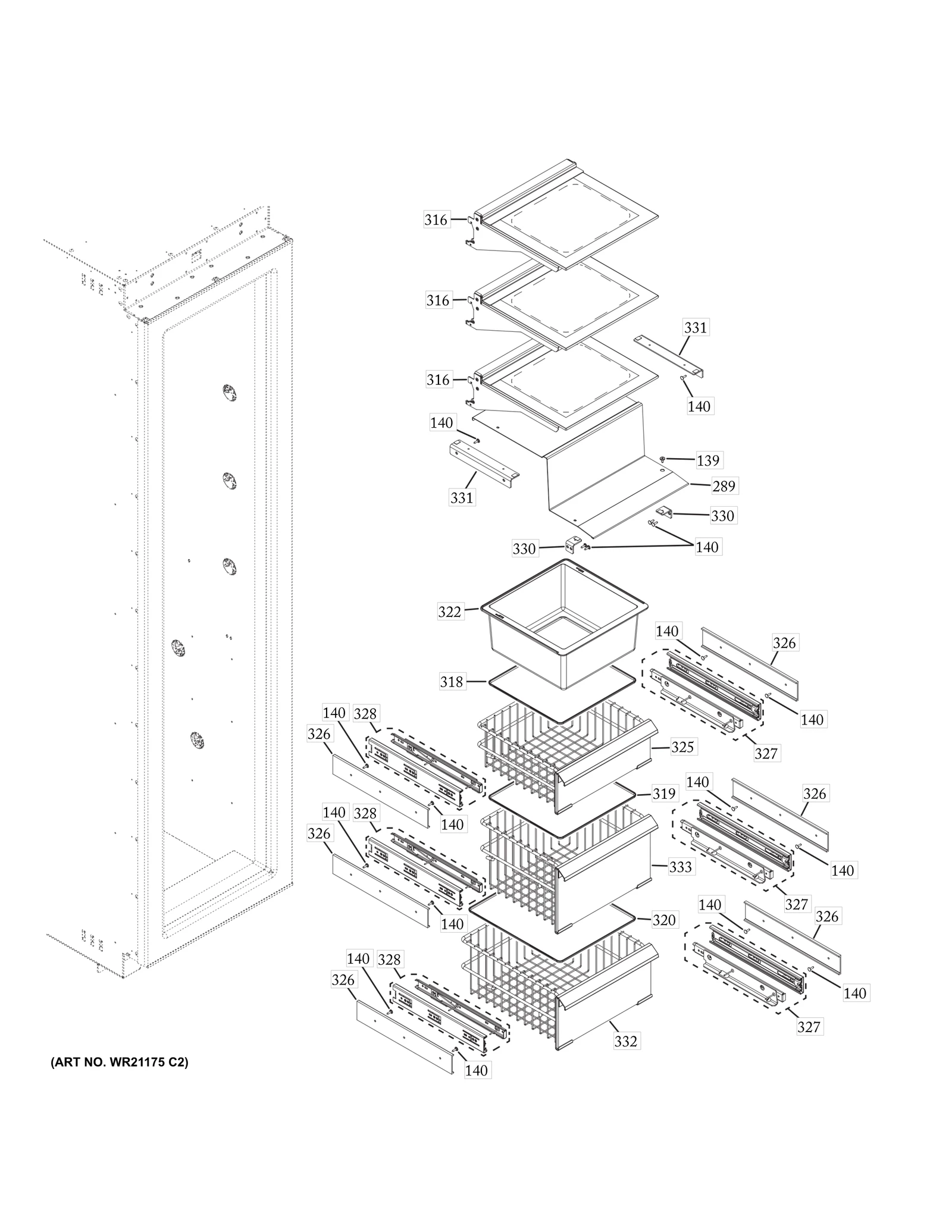 LED Glass Shelf 30"