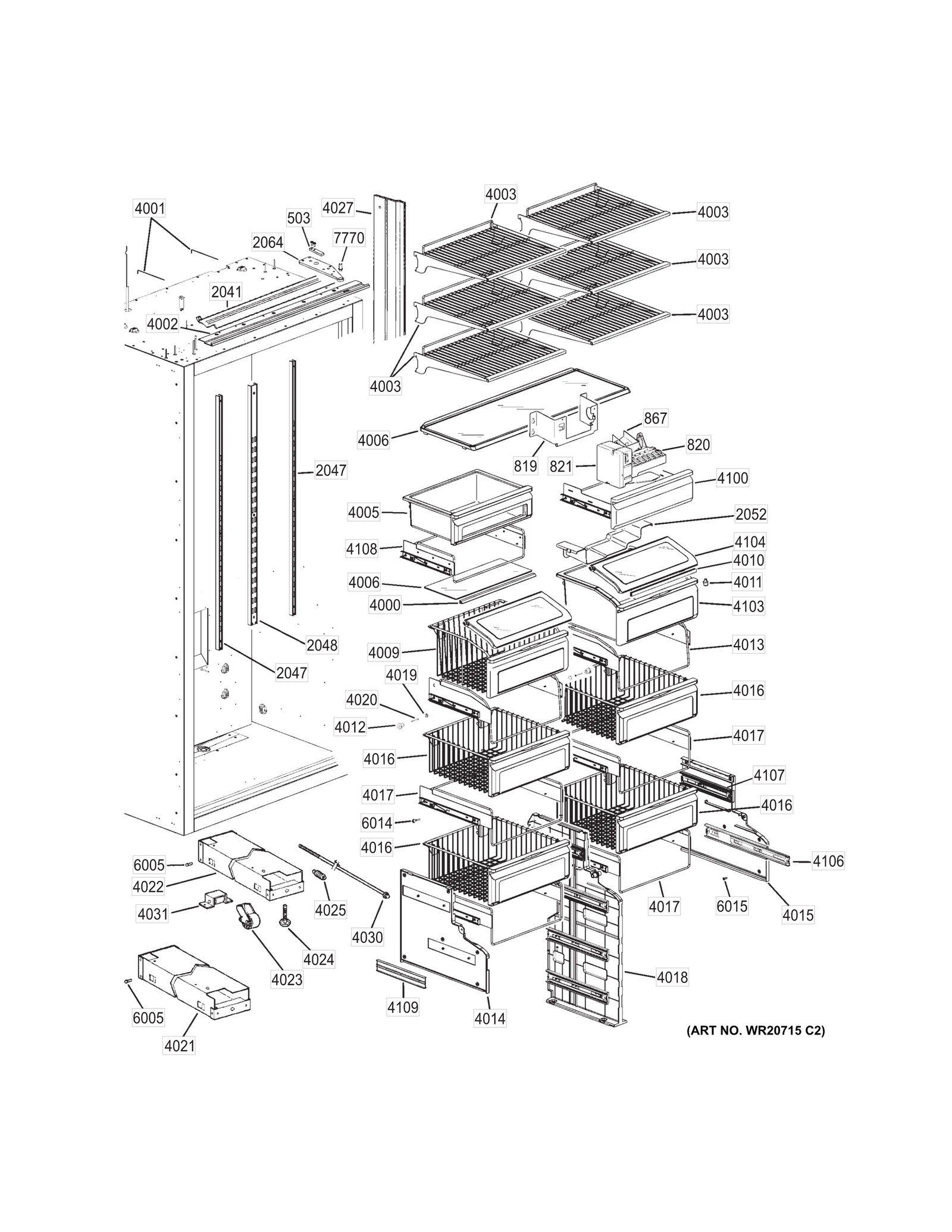 Vegetable Pan Wire Assembly
