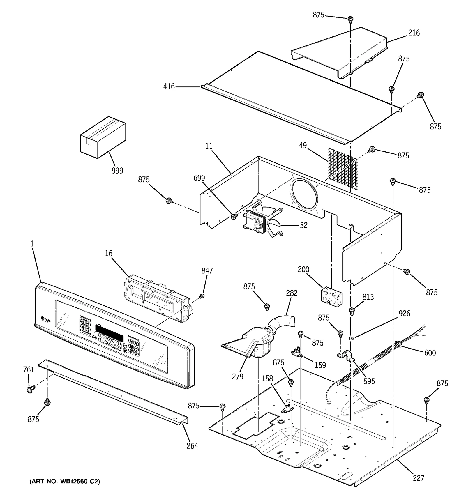 Control Panel Assembly 27 (Stainless Steel)