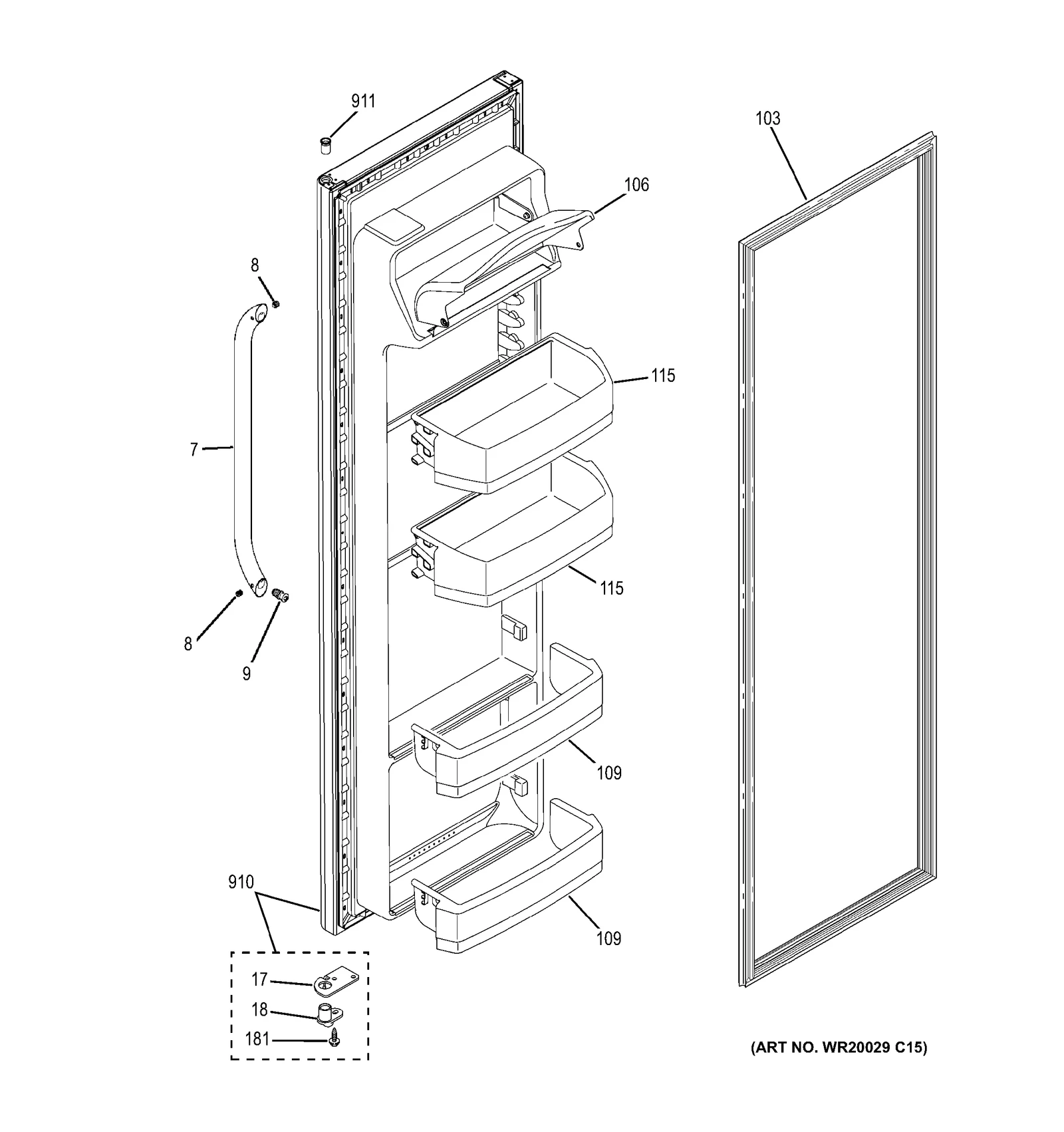 Door Assembly FF CS 25