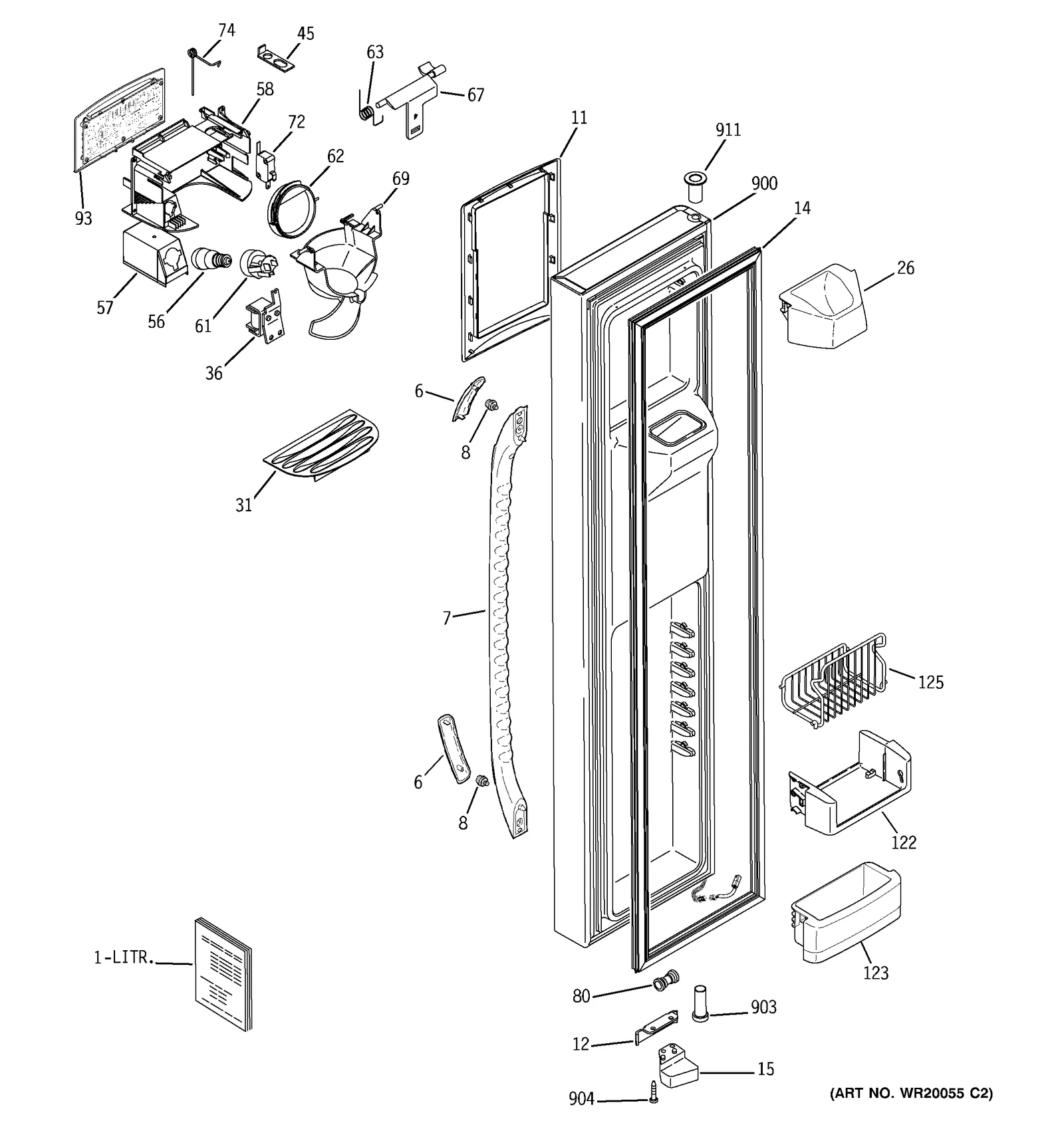 Curved Door Foam Assembly