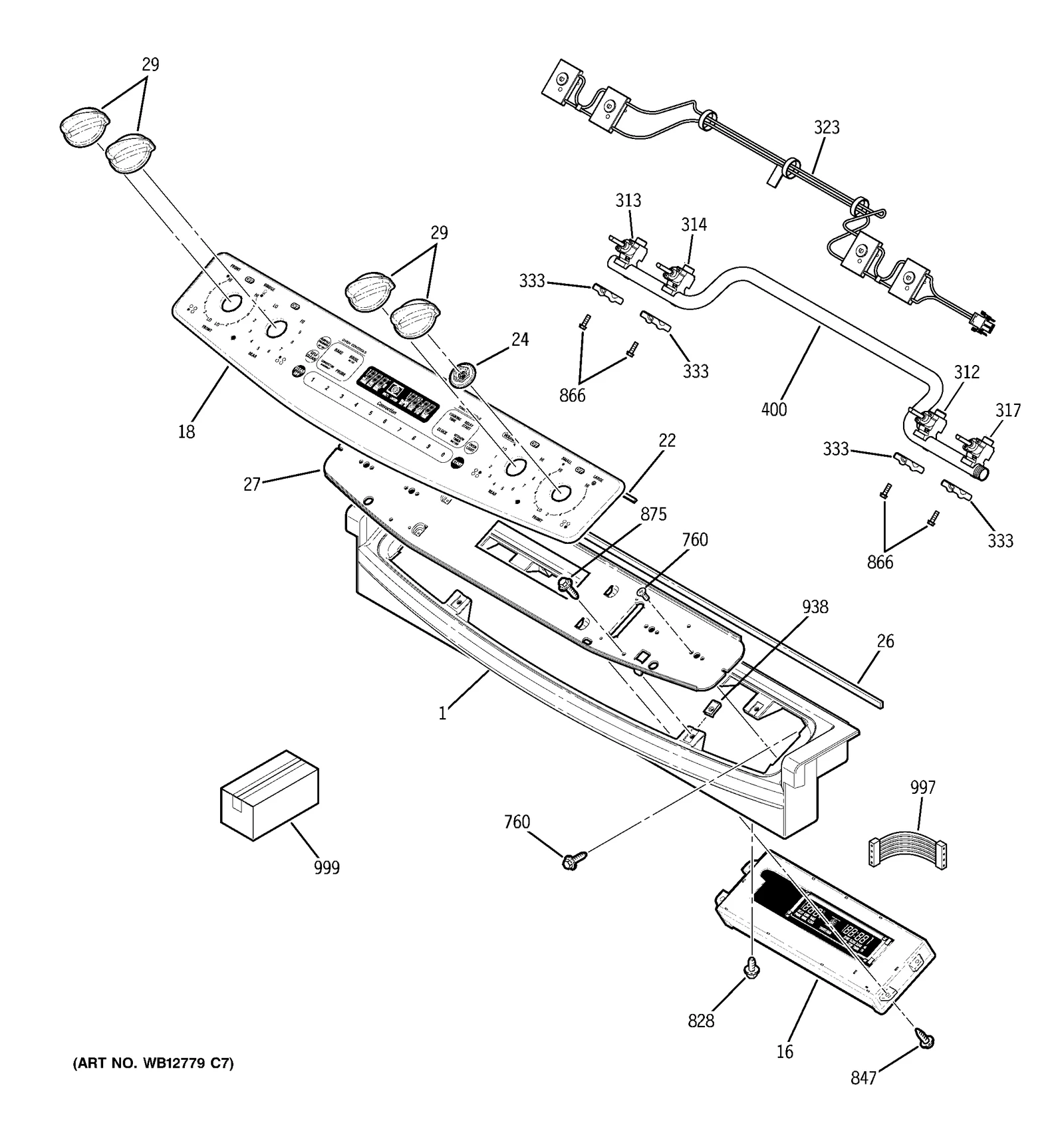Black Glass Touch Assembly