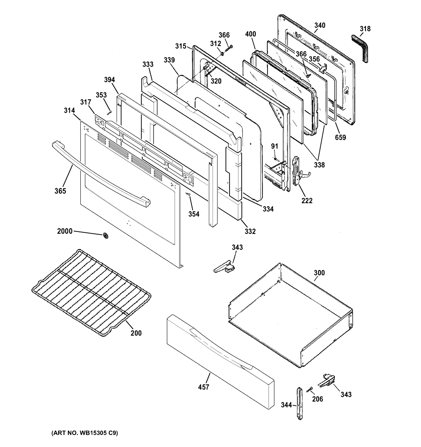 Glass Door Assembly
