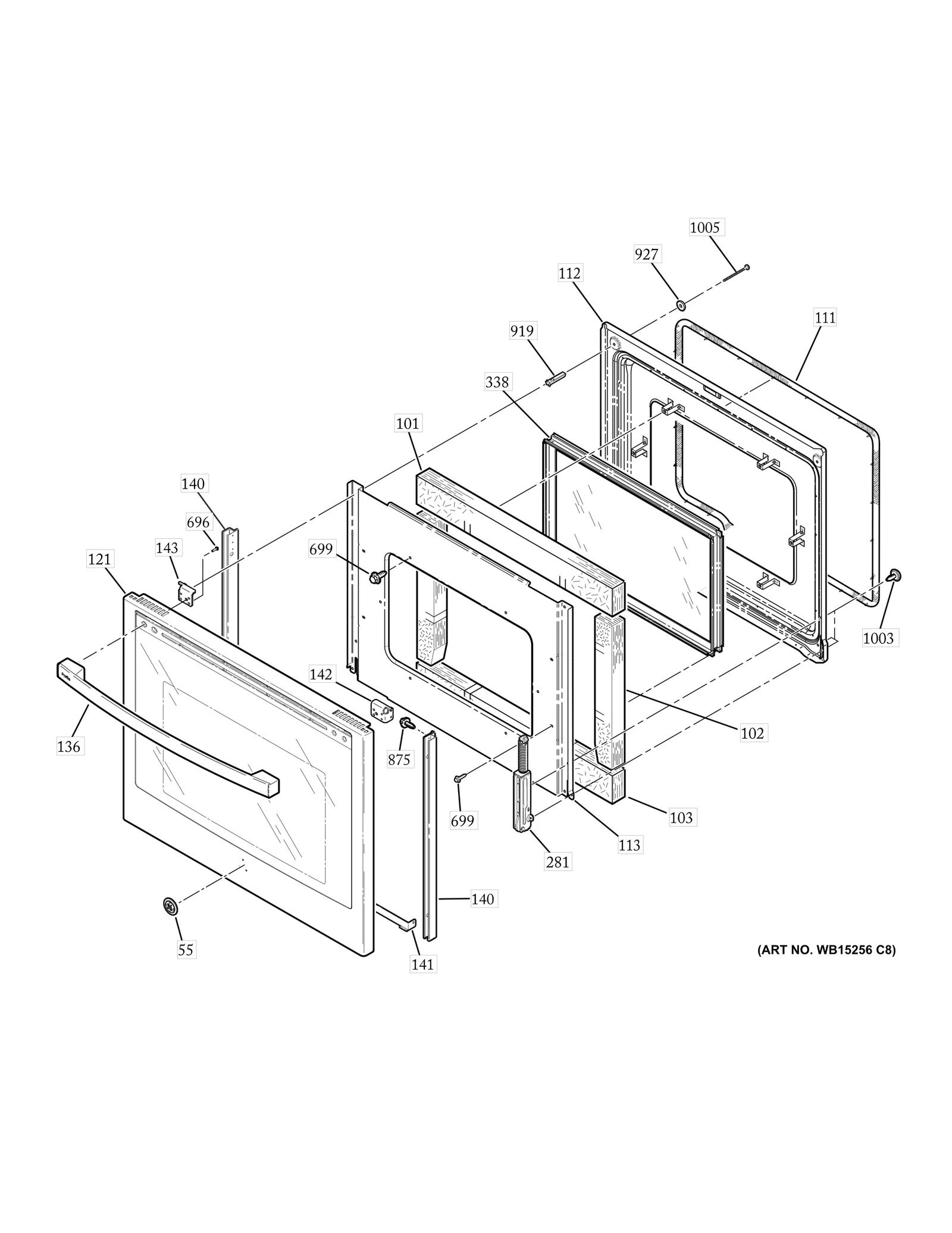 Black Stainless Outer Door Pan
