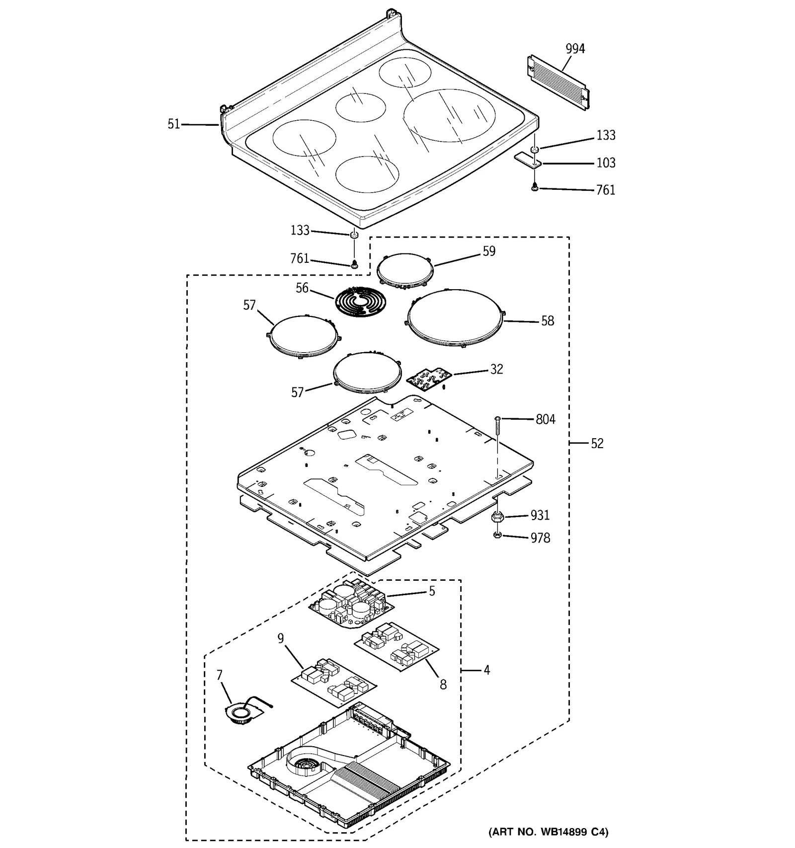 Glass Maintop Assembly