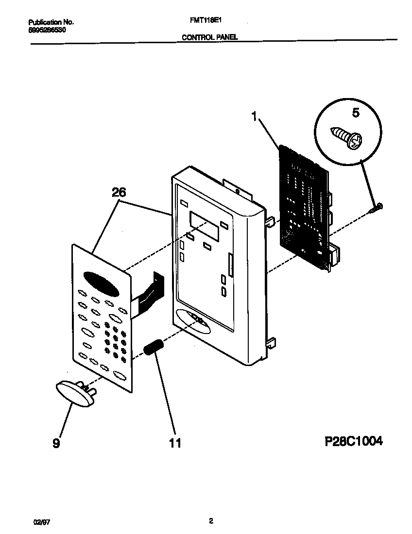 Control Panel Assembly
