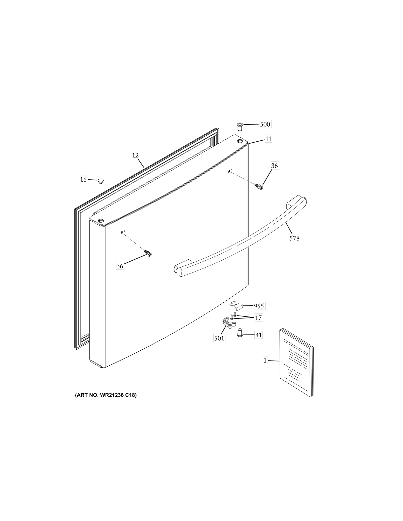 Drawer Front - White