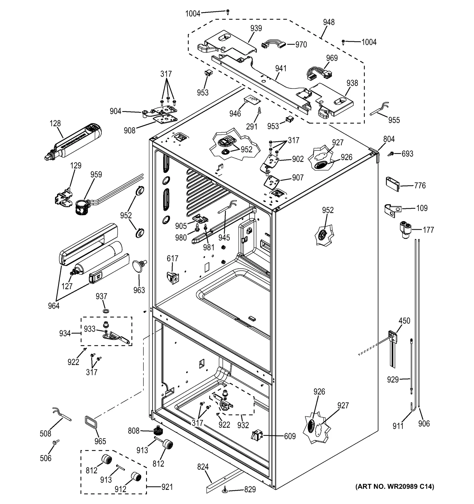 Middle Hinge Cover Assembly