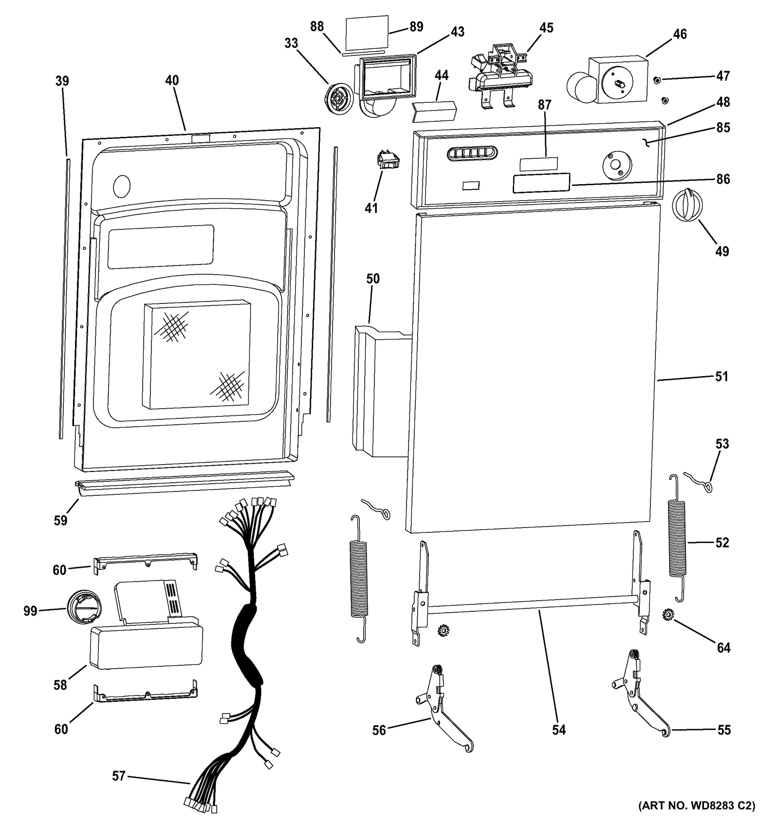 White Control Panel Insert