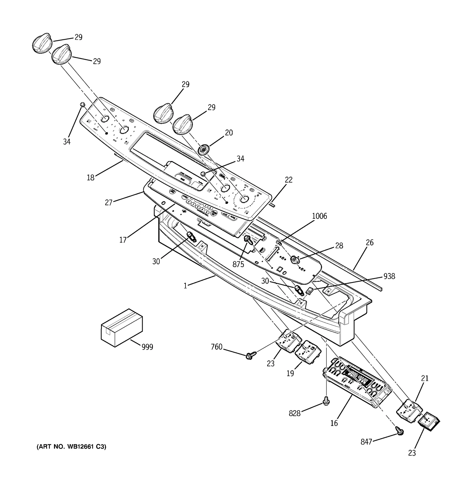 Keypanel Support Assembly (White)