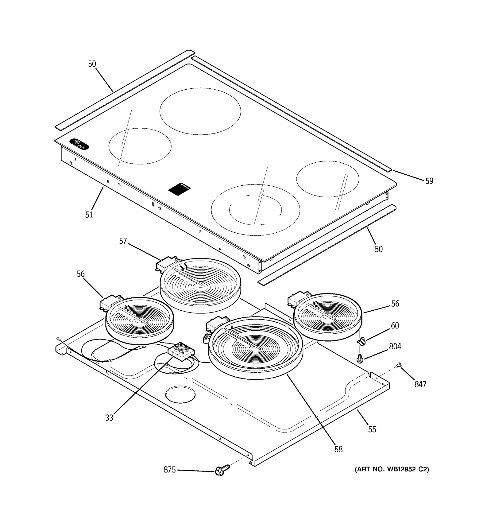 Glass Maintop Assembly