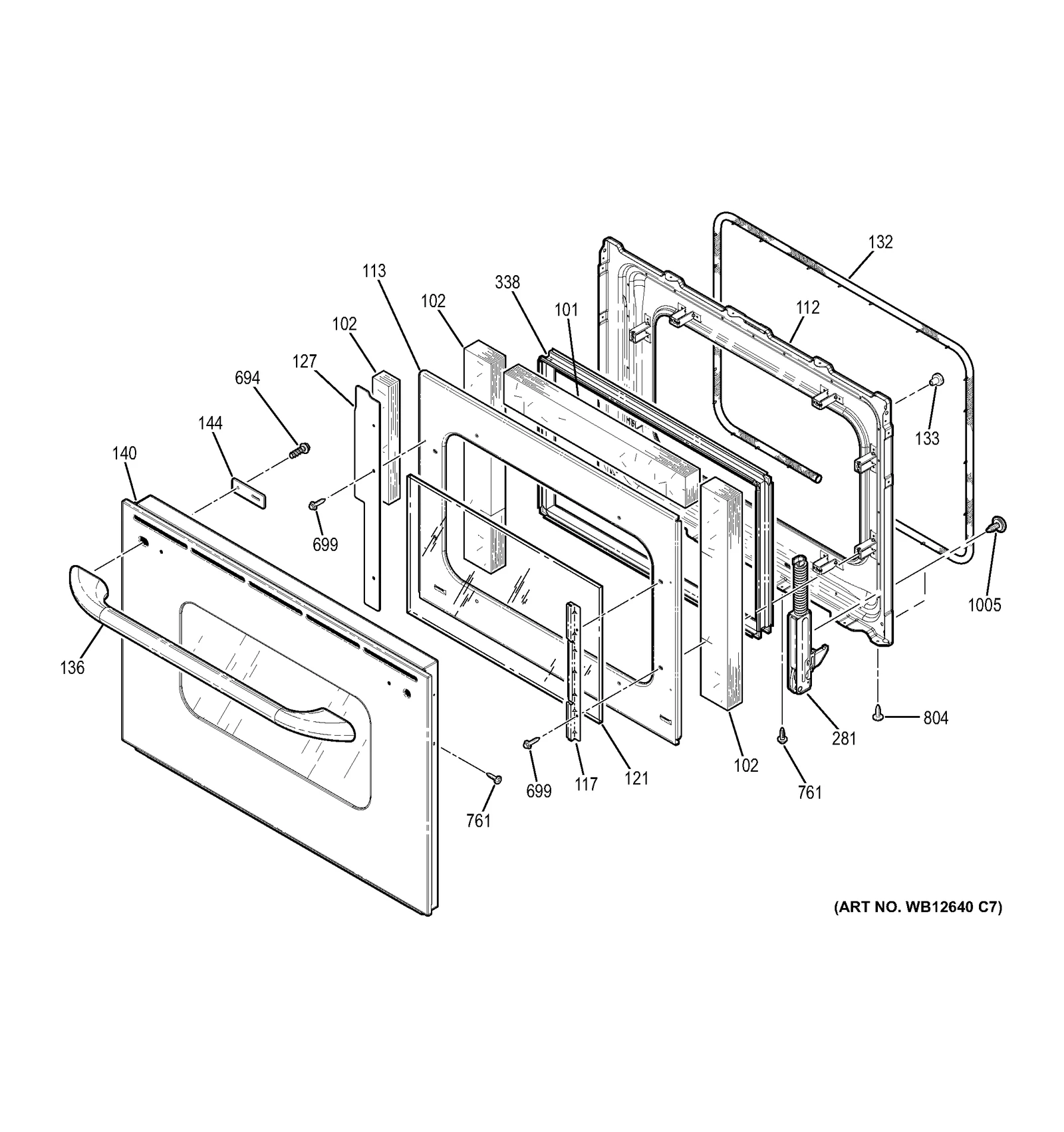 Outer Door Assembly 30 (Stainless Steel)