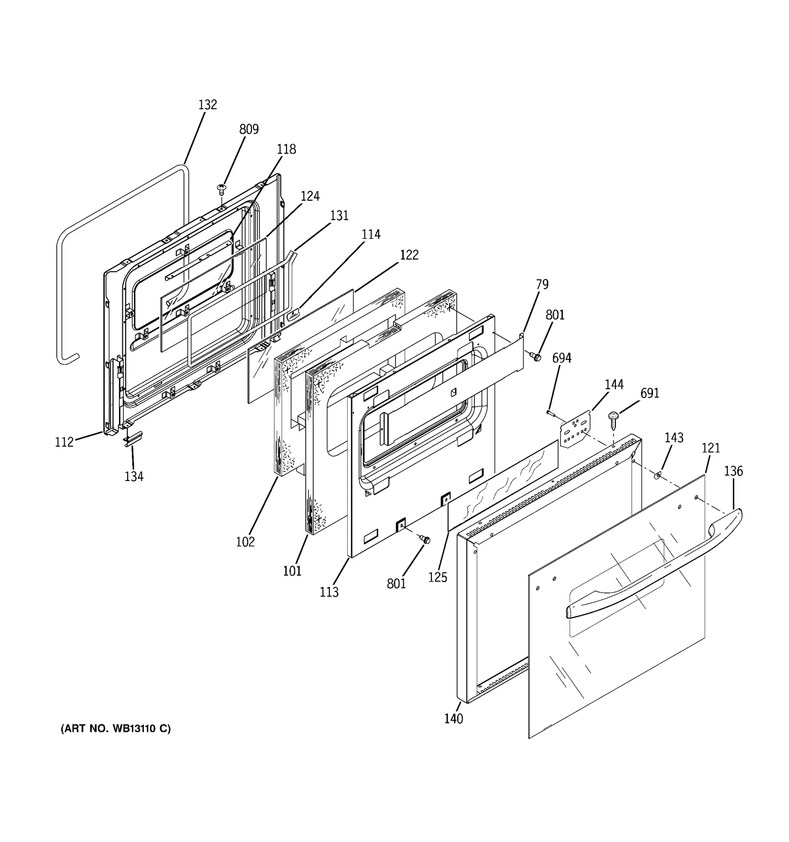 Upper Door Lining Assembly