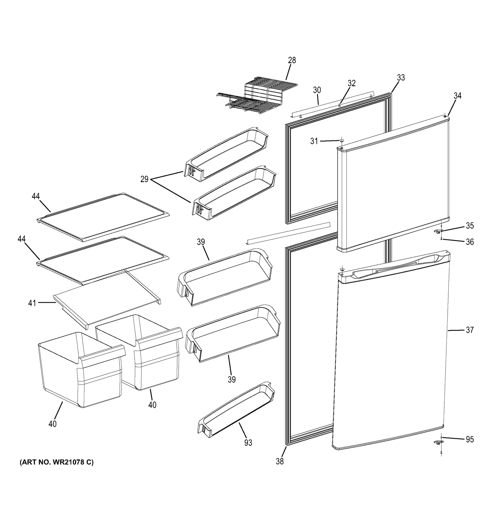 Stainless Steel Foam Door Assembly